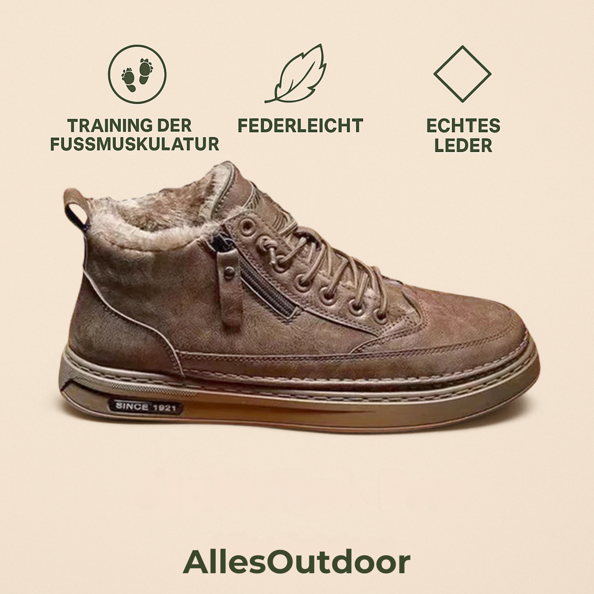 AlpinTrek – Thermo Komfortschuh | schmerzlindernd rutschfest atmungsaktiv – Winter Alltag & Outdoor