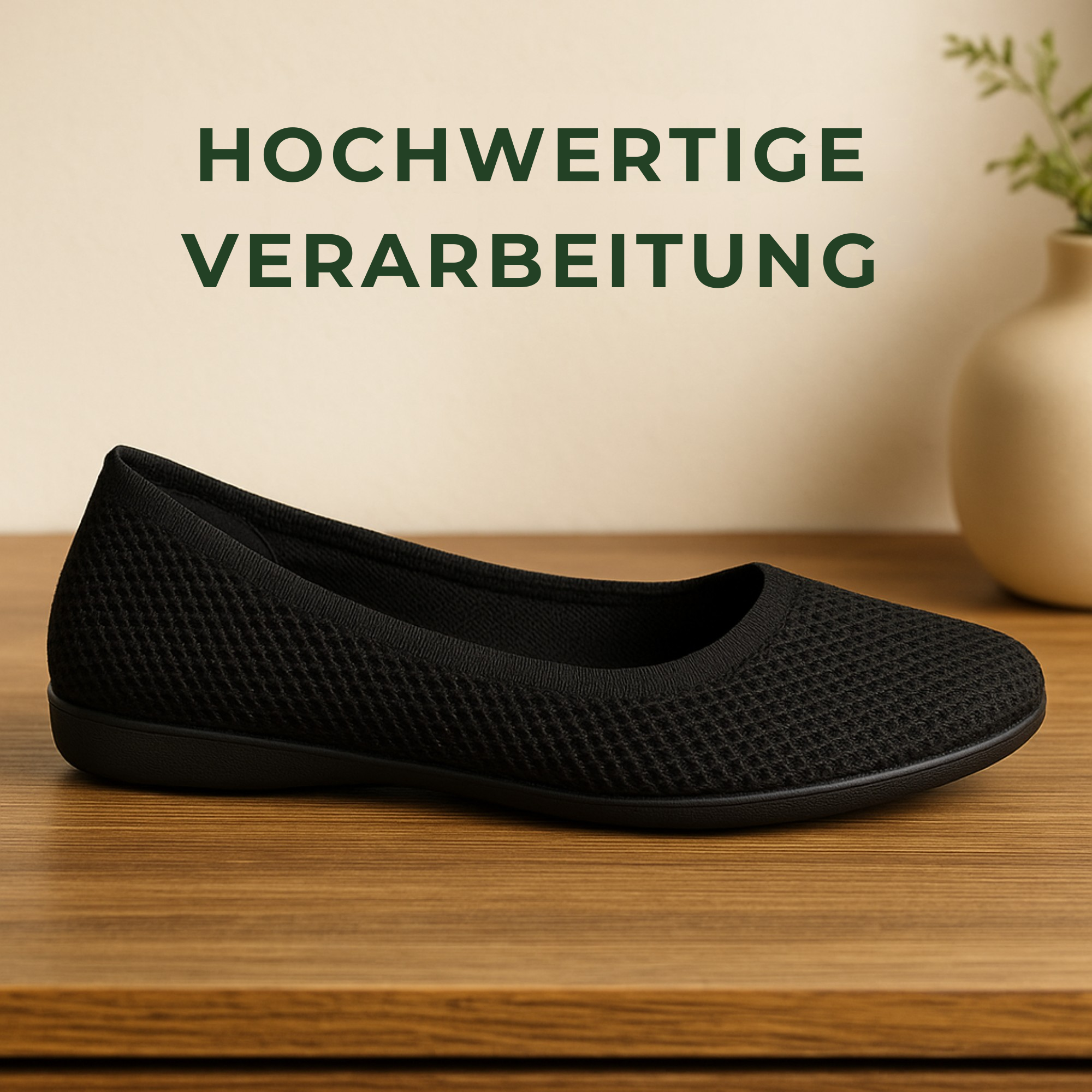 SanaFlex – Ergonomische Barfuß Ballerinas | atmungsaktiv & flexibel | blasenfrei | Damen Komfortschuh für Alltag