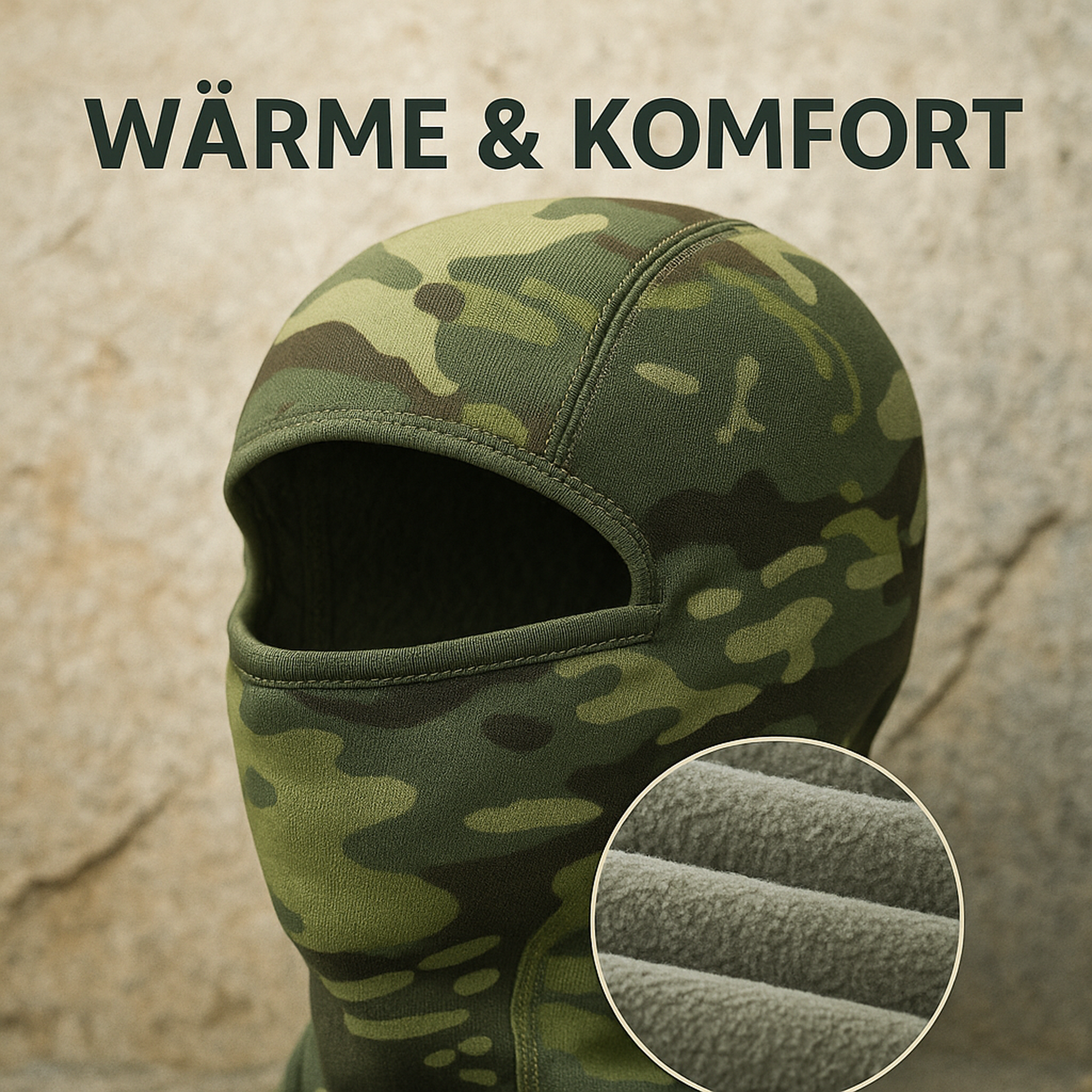 ArcticGuard – Fleece Sturmhaube | winddicht & atmungsaktiv | unisex Outdoor Kälteschutz