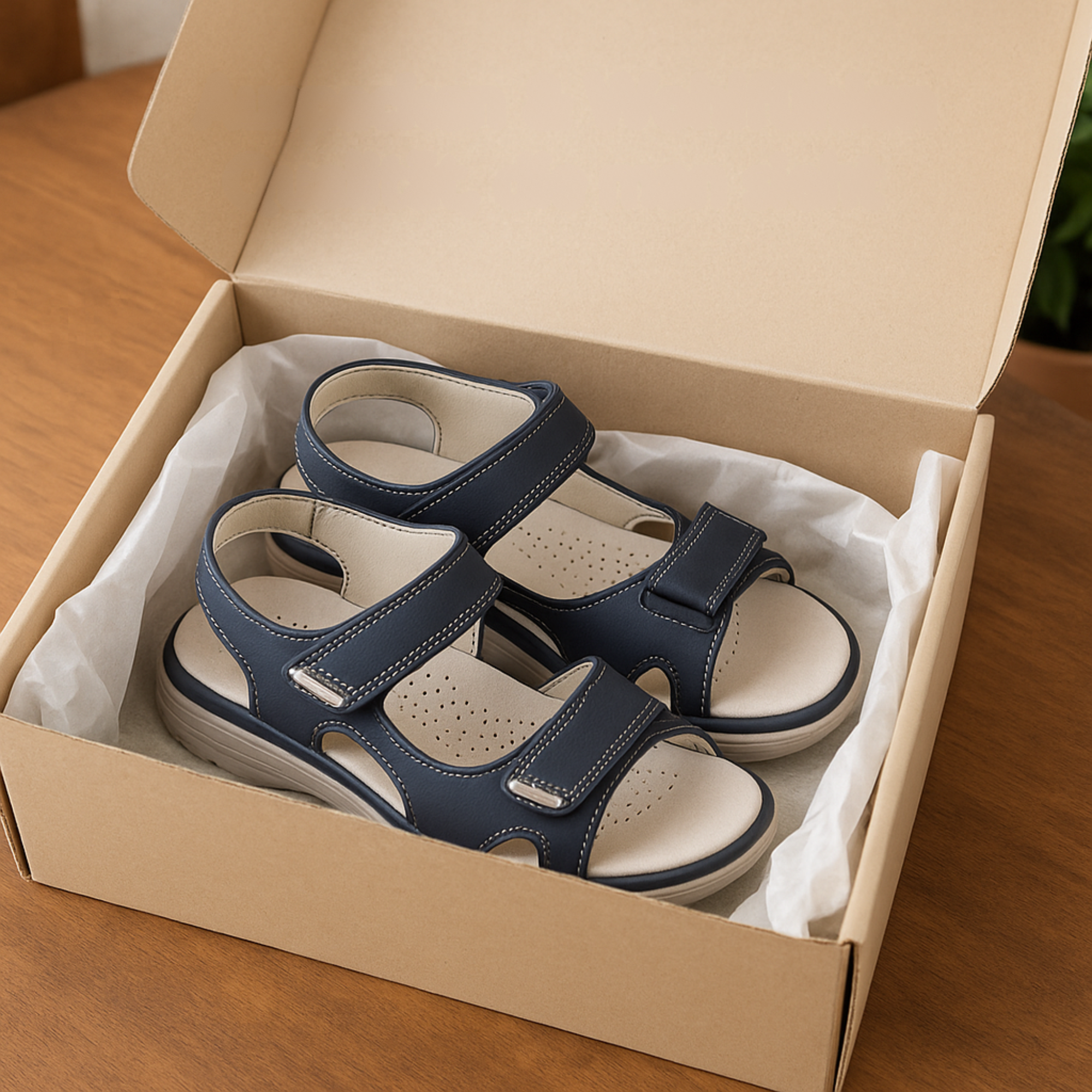 SanoMove – Hallux‑Sandalen Damen | Fußgewölbe‑Stützung rutschfest | Schmerzlindernd & bequem für Alltag & Freizeit