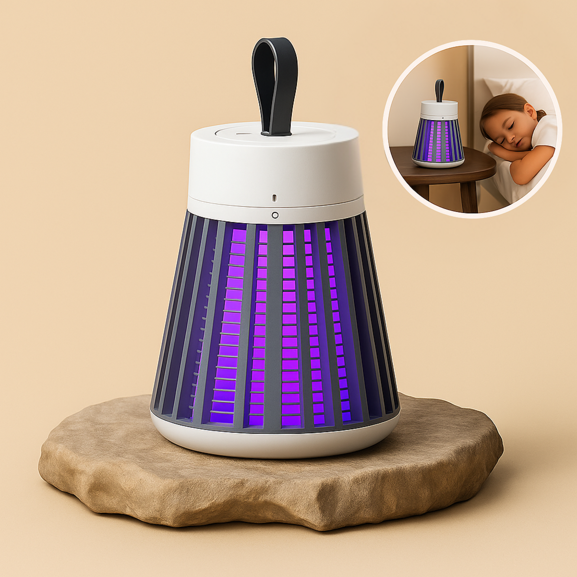 SilentGuard – Mückenvernichter elektrisch | Ultra leise & geruchsfrei LED-Falle | Sicher für Schlafzimmer & Kinder