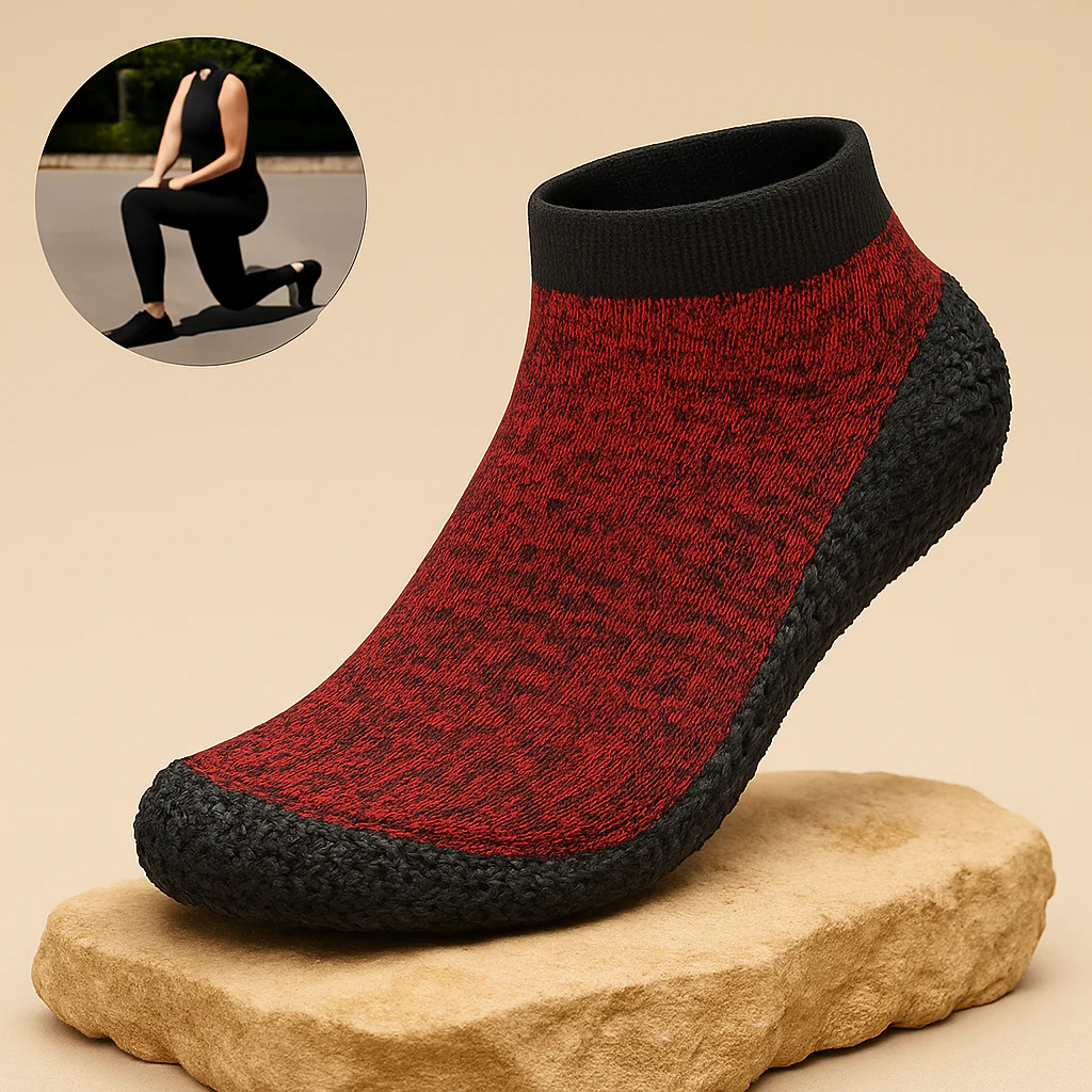 SockEase – Sockenschuhe Barfußgefühl | rutschfest atmungsaktiv | Alltag Reisen Fußkomfort