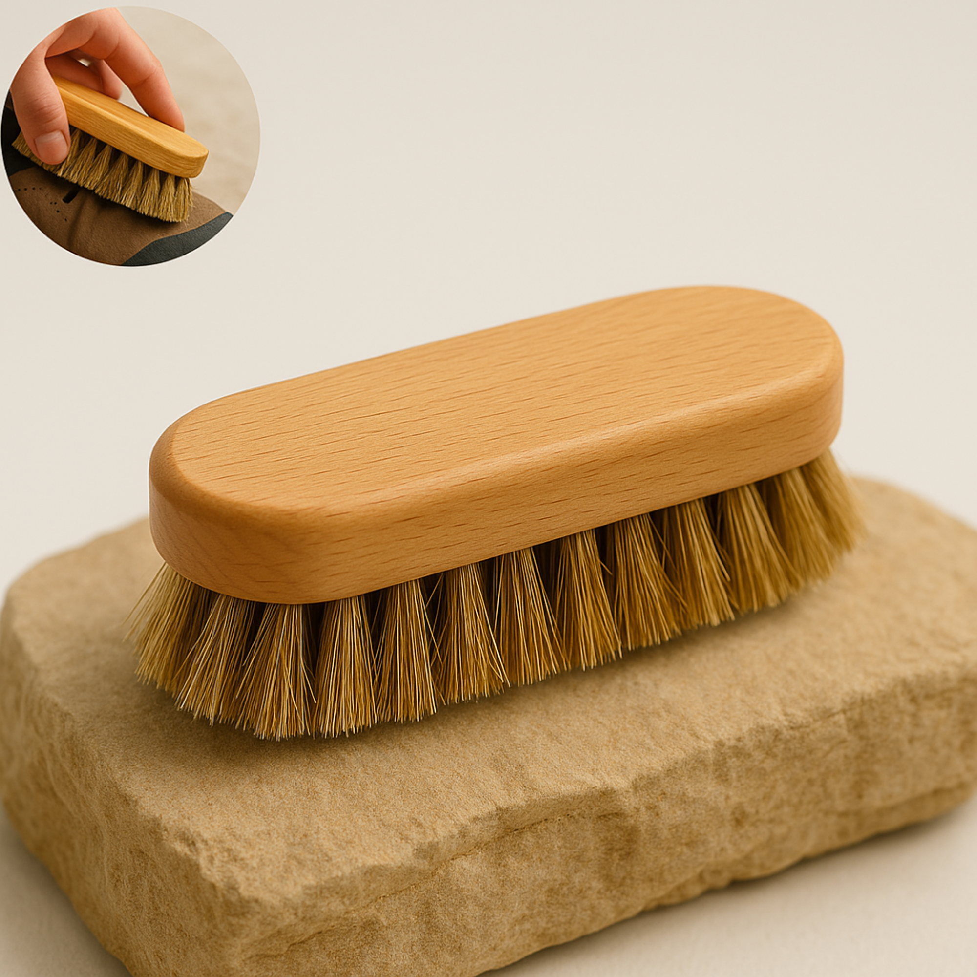 ShoeCare – Schuhbürste Barfußschuhe | Naturborsten Holz schonende Pflege | Reinigung für gesunde, langlebige Barfußschuhe