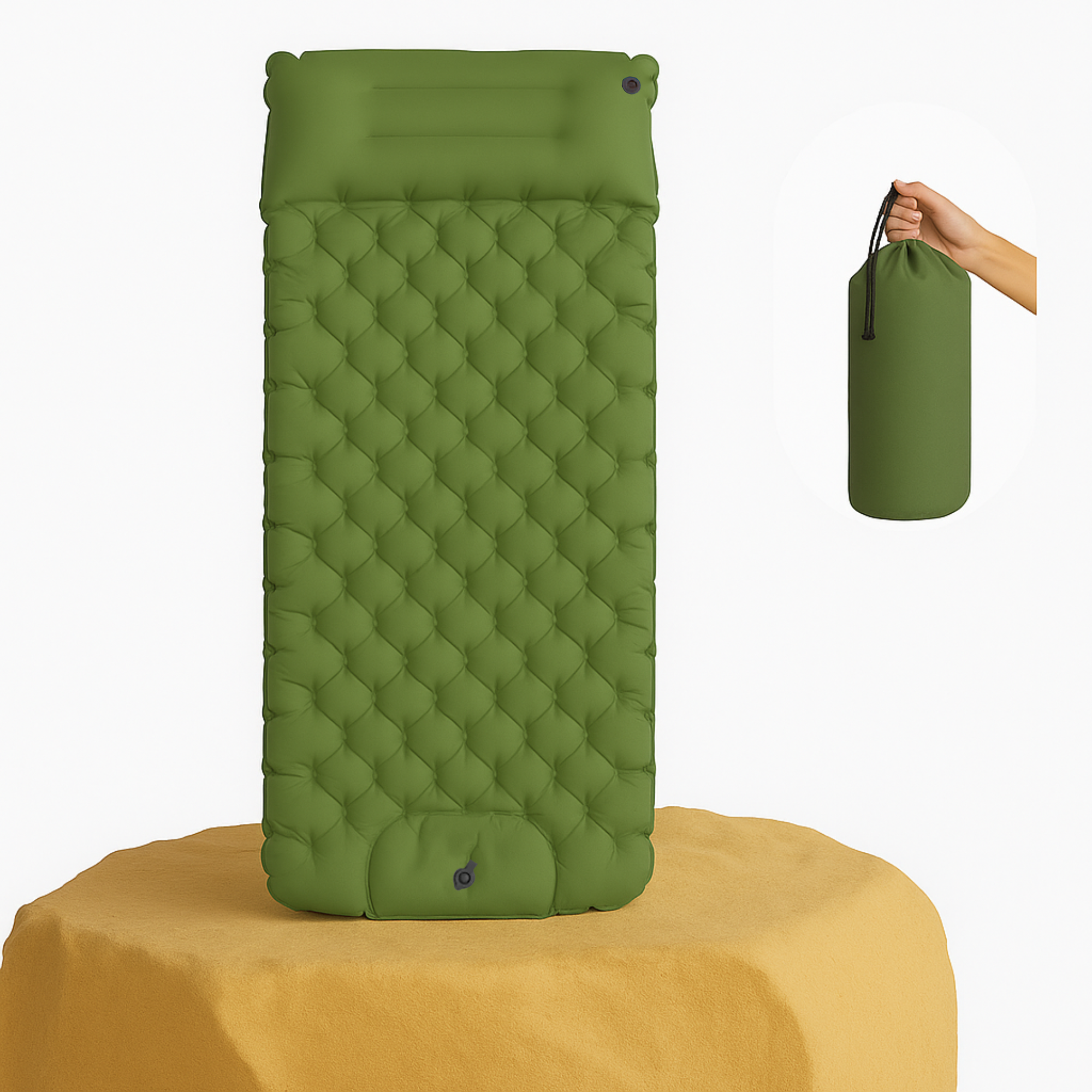 AirEase – selbstaufblasbare Isomatte | 8 cm Komfortdicke wasserfest | ultraleicht & kompakt für Camping & Festival