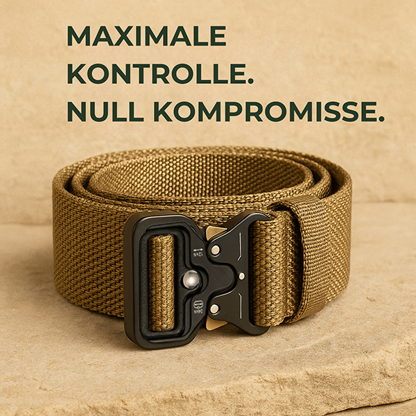 TerraFort – Taktischer Gürtel mit Schnellverschluss | Stufenlos verstellbar Reißfest & Robust | Outdoor Wandern Militär Einsatz