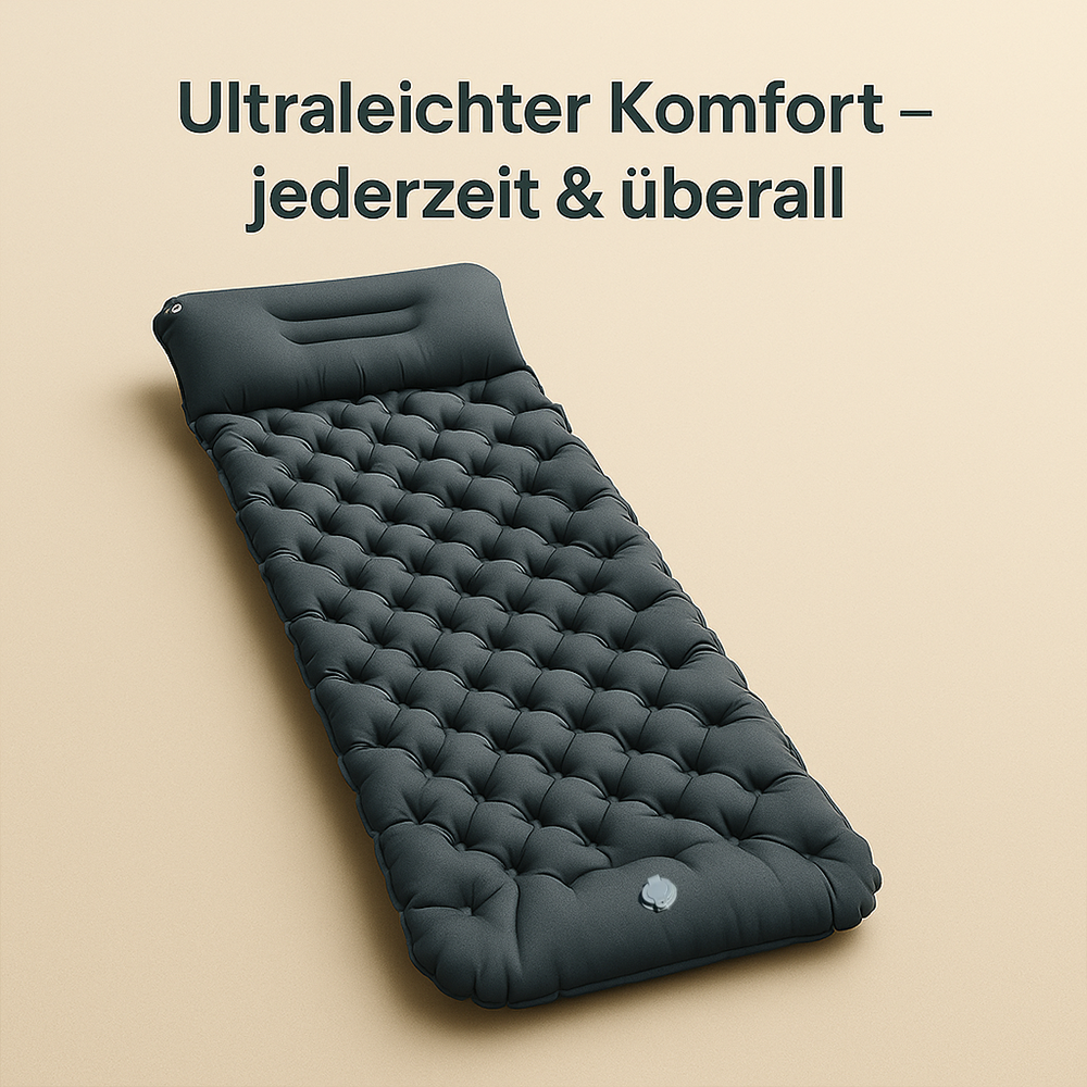 CampLeicht – ultraleichte Isomatte | selbstaufblasbar wasserdicht | Camping & Rucksackreisen
