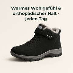 Ortholina – Orthopädischer Winterstiefel Damen & Herren | Rutschfest Gefüttert Klettverschluss | Alltag & Outdoor Komfort