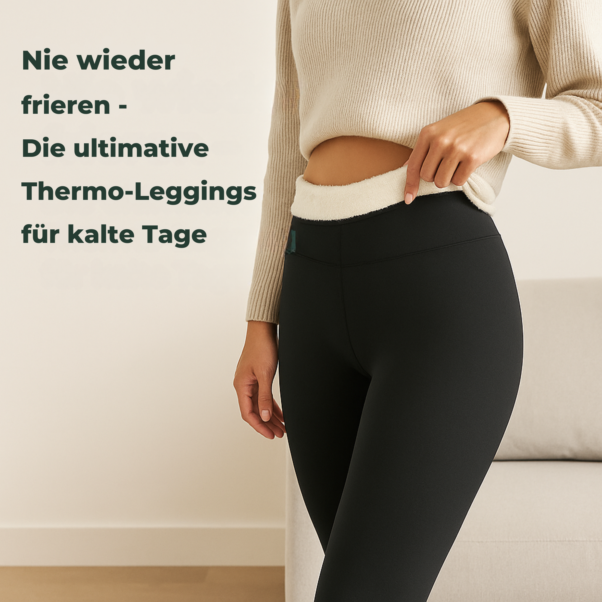 ThermoPants – Thermoleggings Damen | fleecegefüttert atmungsaktiv | Winterkomfort für Outdoor und Alltag