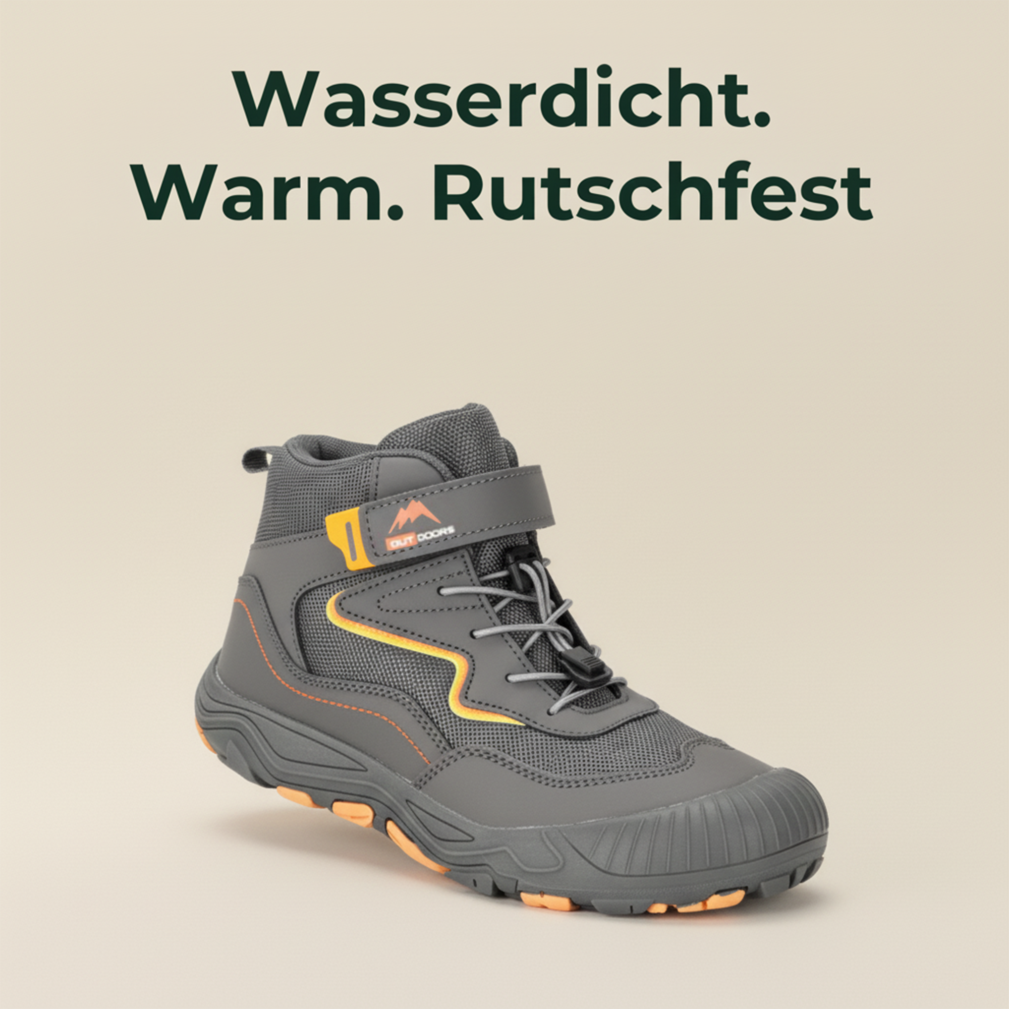 KinderFlex – wasserfeste Kinder Barfußschuhe | ultra weiches Innenfutter rutschfest | im Winter für aktive Kinder