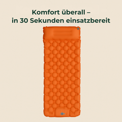 AirEase – selbstaufblasbare Isomatte | 8 cm Komfortdicke wasserfest | ultraleicht & kompakt für Camping & Festival