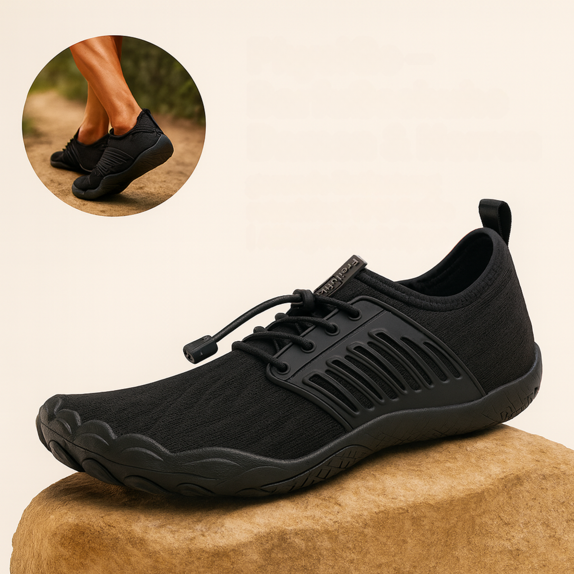 PhysiGo – Barfußschuhe Damen & Herren | gesunde Entlastung rutschfest TPU-Sohle | Alltag Freizeit Sport