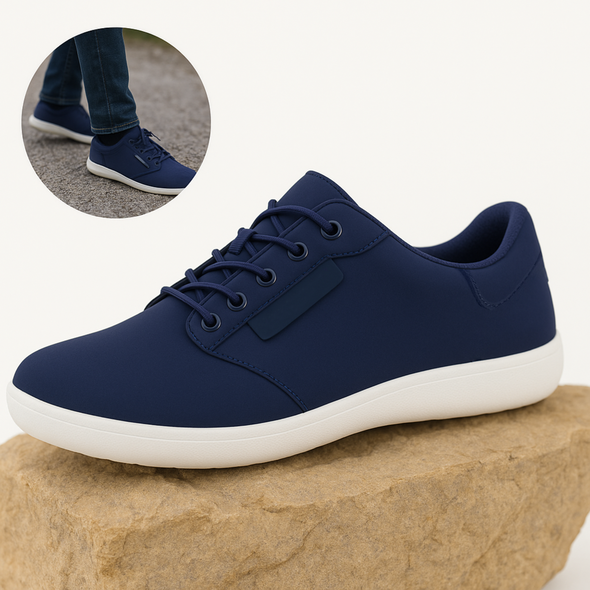 OrthoSneak – Orthopädische Barfuß Sneaker | Breite Zehenbox & flexible Sohle | Komfort für Damen & Herren