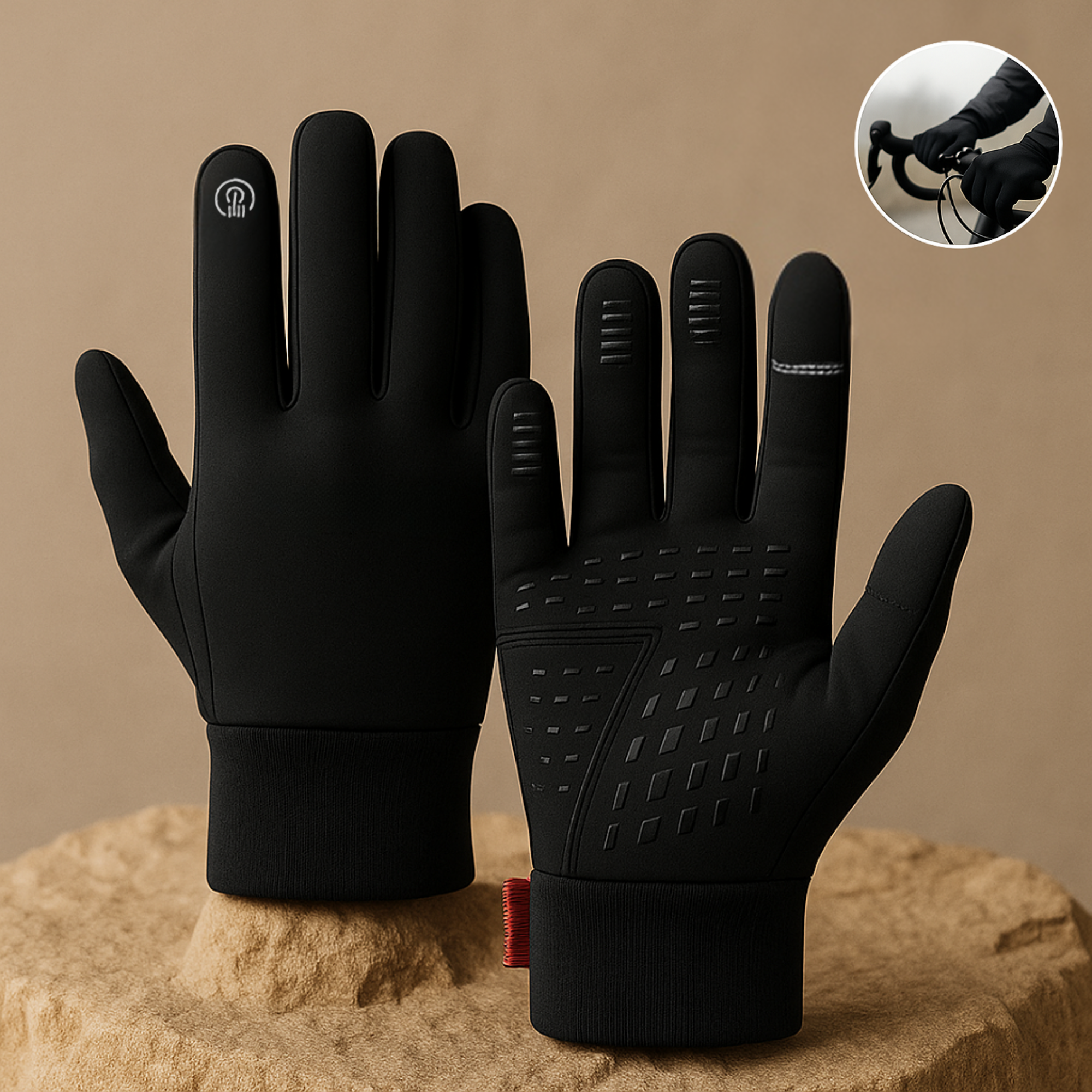 HandFrost – Thermo-Handschuhe Herren & Damen | Touchscreen-fähig Rutschfest | Für Winter, Fahrrad, Arbeit & Outdoor bei Kälte