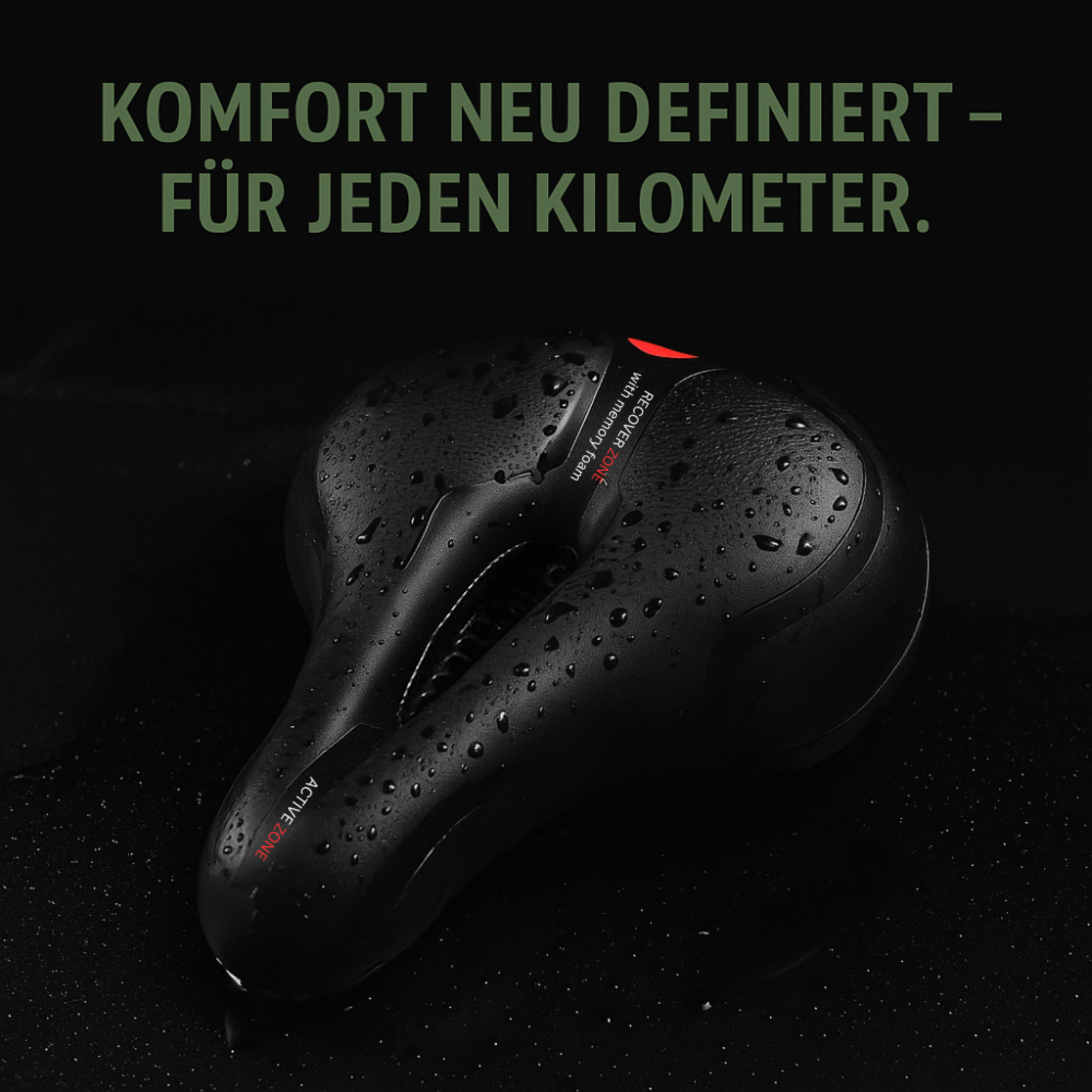 Veloxa – Ergonomischer Fahrradsattel | Komfortabel & Stoßdämpfend mit Gel-Polster | Ideal für lange Radtouren & Pendler