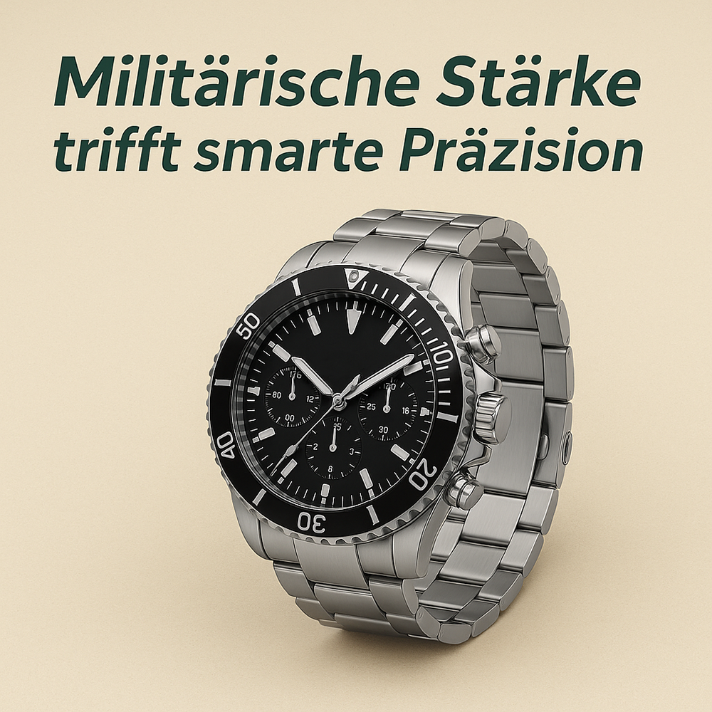 TactiHealth – Militärische Outdoor-Smartwatch | Unzerstörbar stoßfest wasserdicht | Für Abenteuer & harte Einsätze