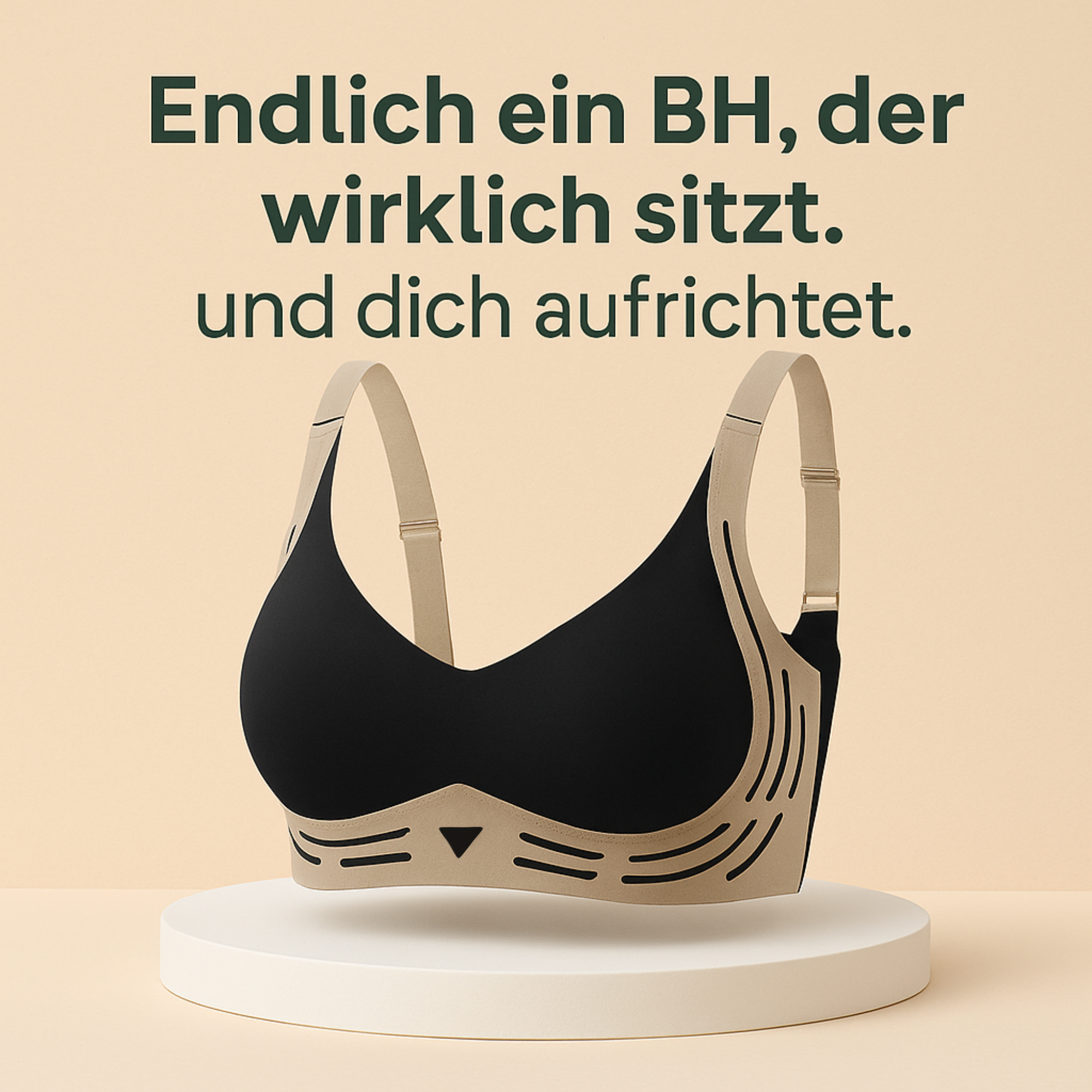 Komfortelle – Haltungskorrigierender Komfort-BH | Push-up Effekt & Atmungsaktiv | Bügellos für Alltag & Rückenunterstützung