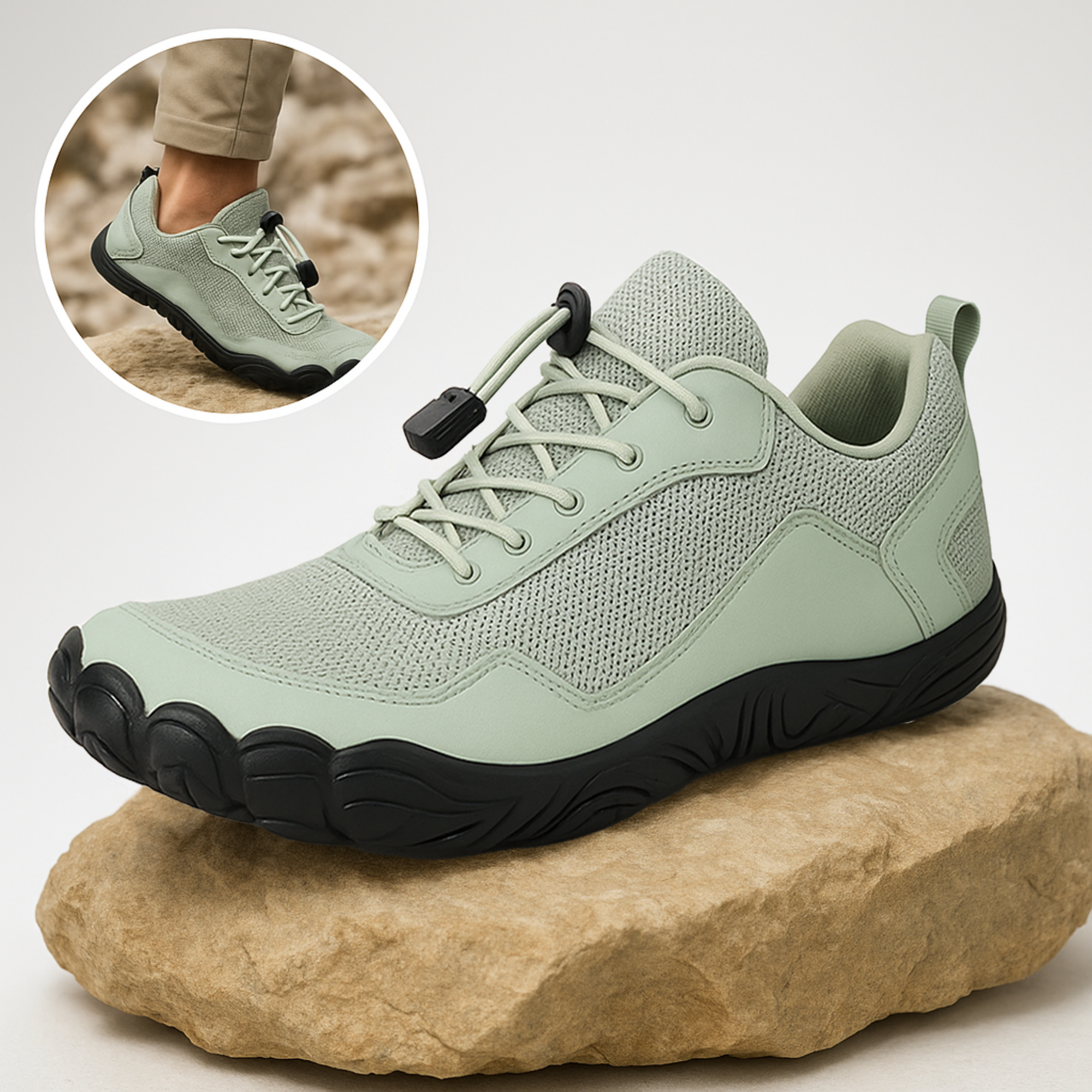 OrthoCare – Barfußschuh | orthopädisch schmerzlindernd wasserdicht rutschfest | breiter Zehenraum für Alltag & Gesundheit