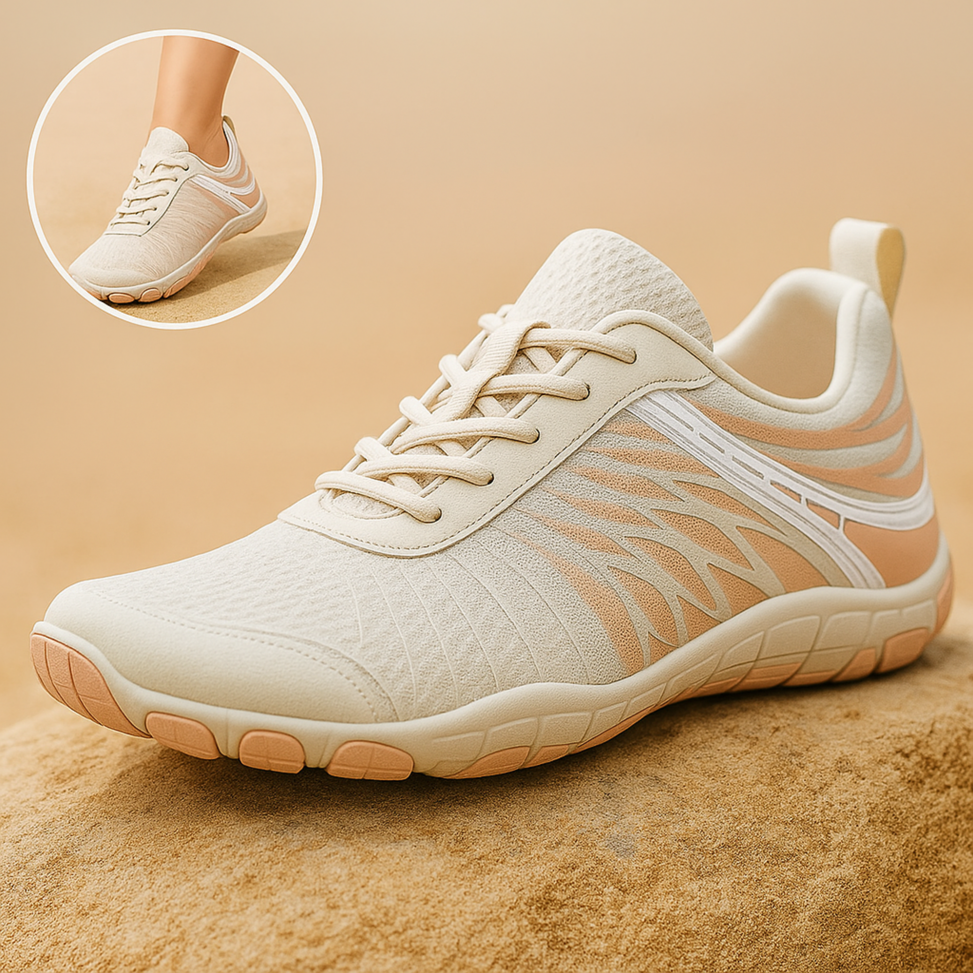 OrthoFlex – Orthopädische Barfußschuhe | Rutschfest & Atmungsaktiv mit Dämpfung | Ideal bei Fersensporn & Plantarfasziitis