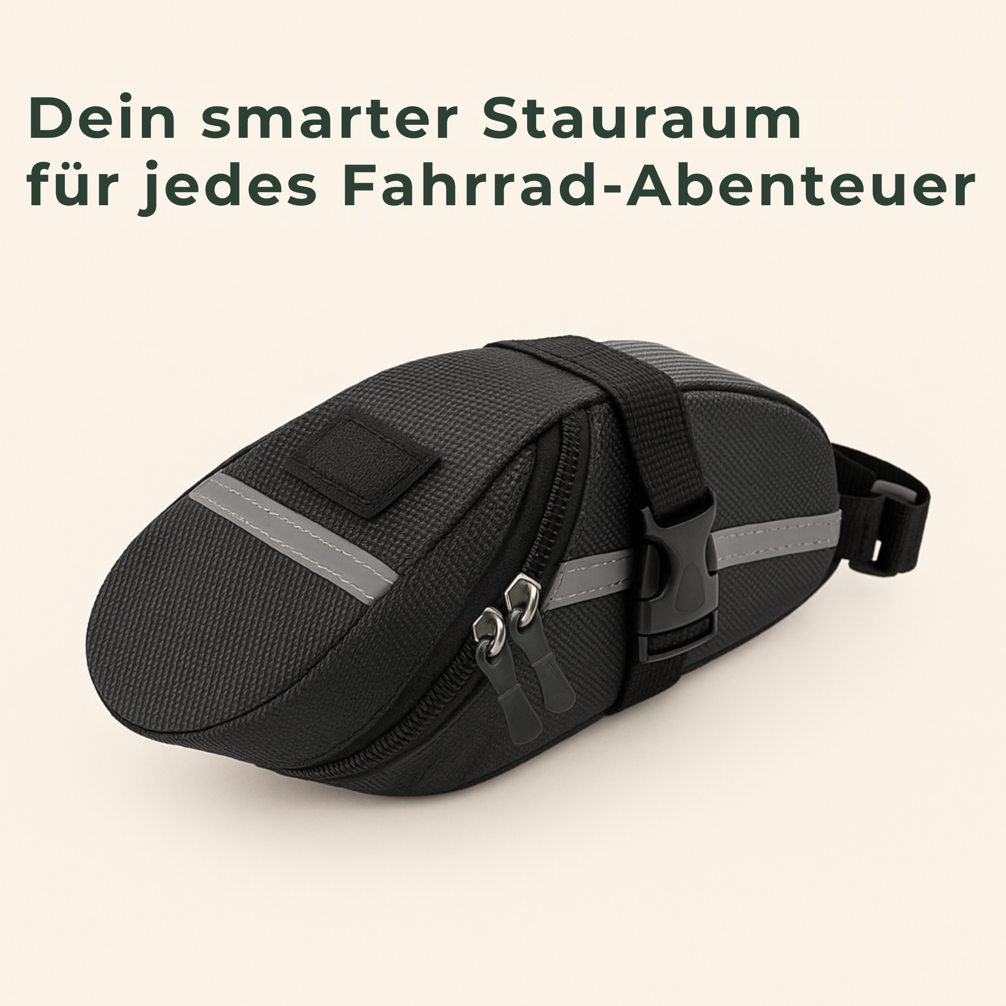 TrailMate – wasserdichte Satteltasche | robust PVC Material reflektierend | Fahrrad Werkzeug‑ & Pannentasche