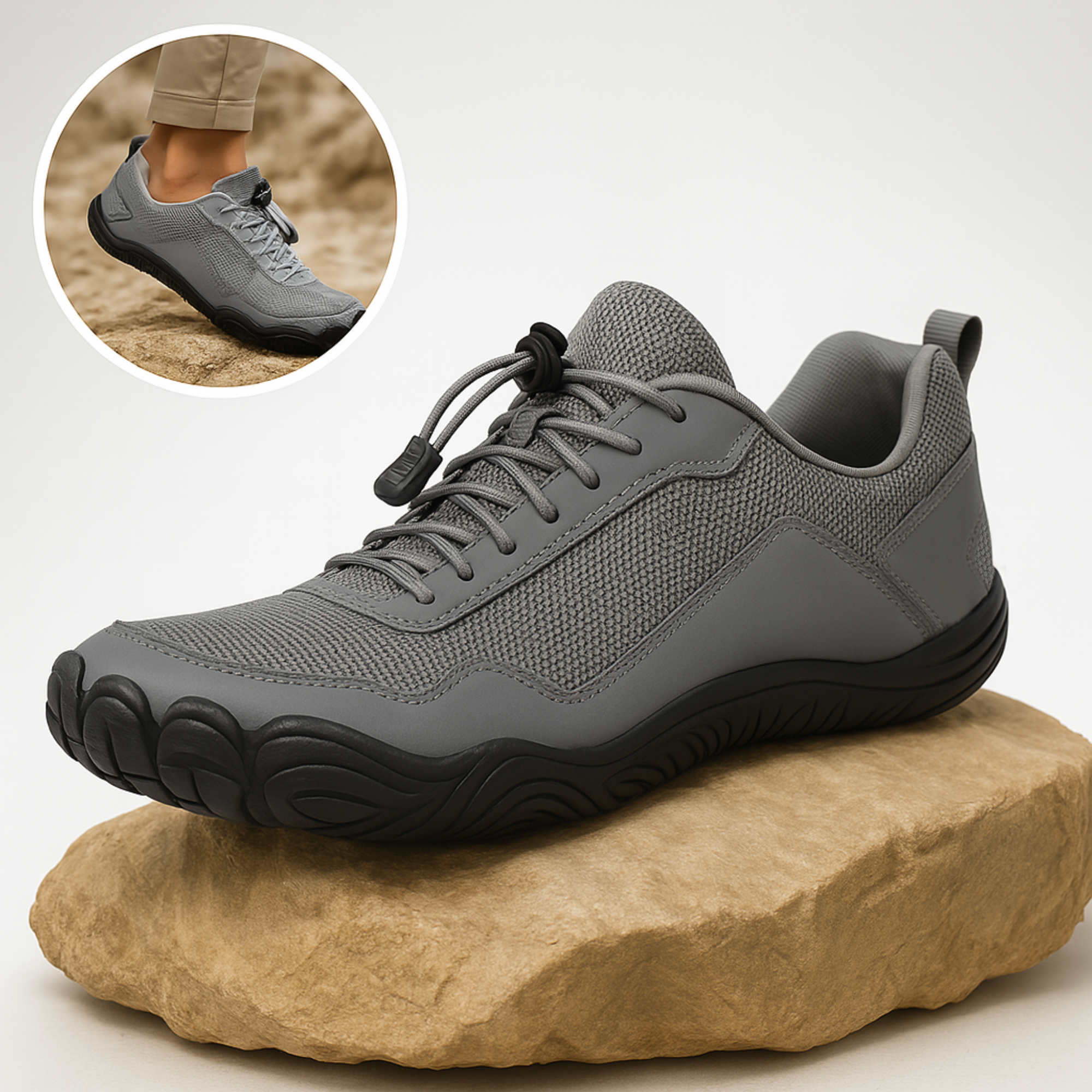 OrthoCare – Barfußschuh | orthopädisch schmerzlindernd wasserdicht rutschfest | breiter Zehenraum für Alltag & Gesundheit