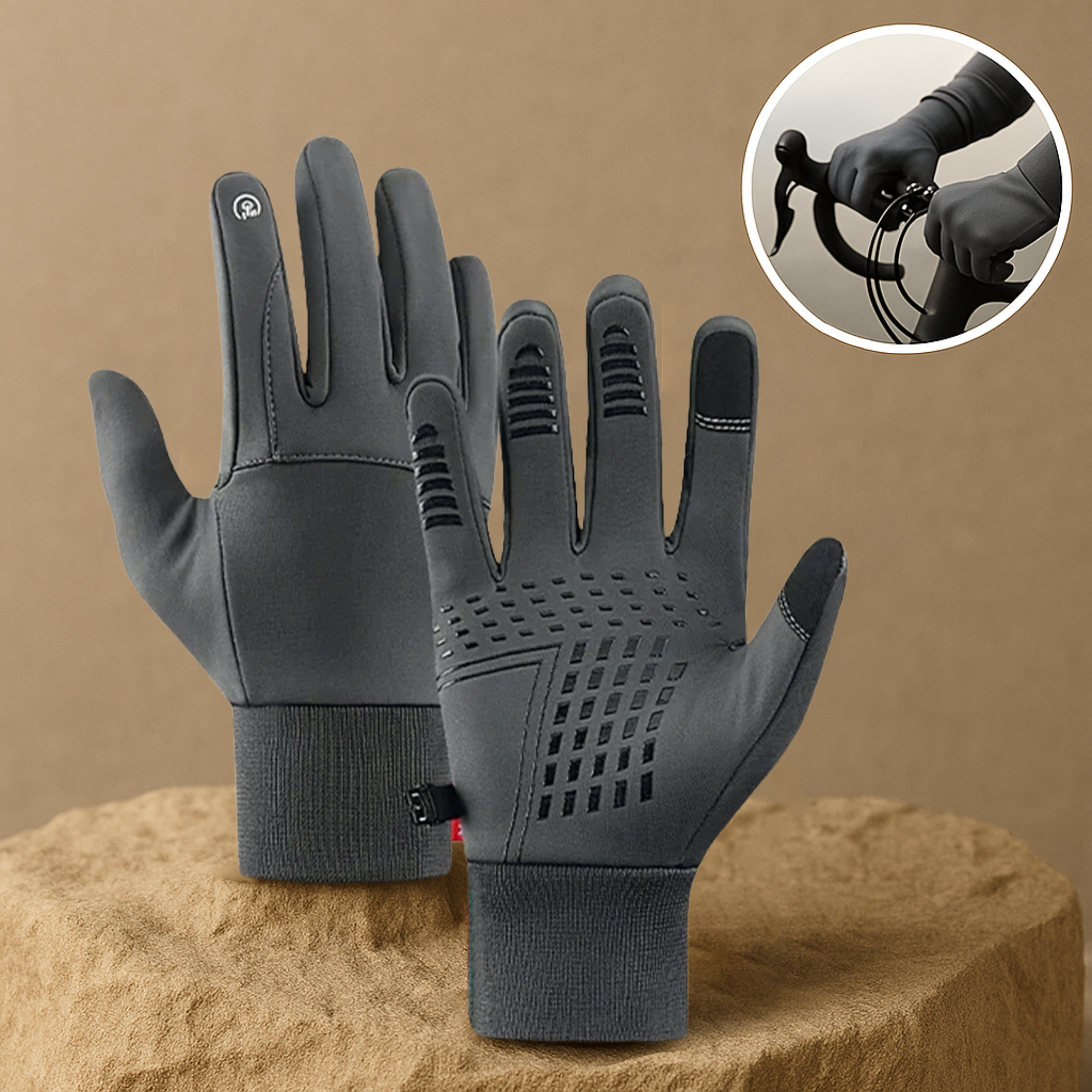 HandFrost – Thermo-Handschuhe Herren & Damen | Touchscreen-fähig Rutschfest | Für Winter, Fahrrad, Arbeit & Outdoor bei Kälte