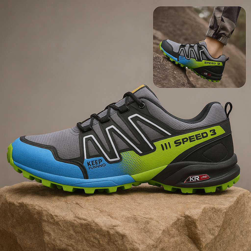 KRONOX – Schmerzlindernder Wanderschuh Herren | Ergonomisch & Federleicht – Rutschfest & Atmungsaktiv | Für Alltag & Outdoor Abenteuer