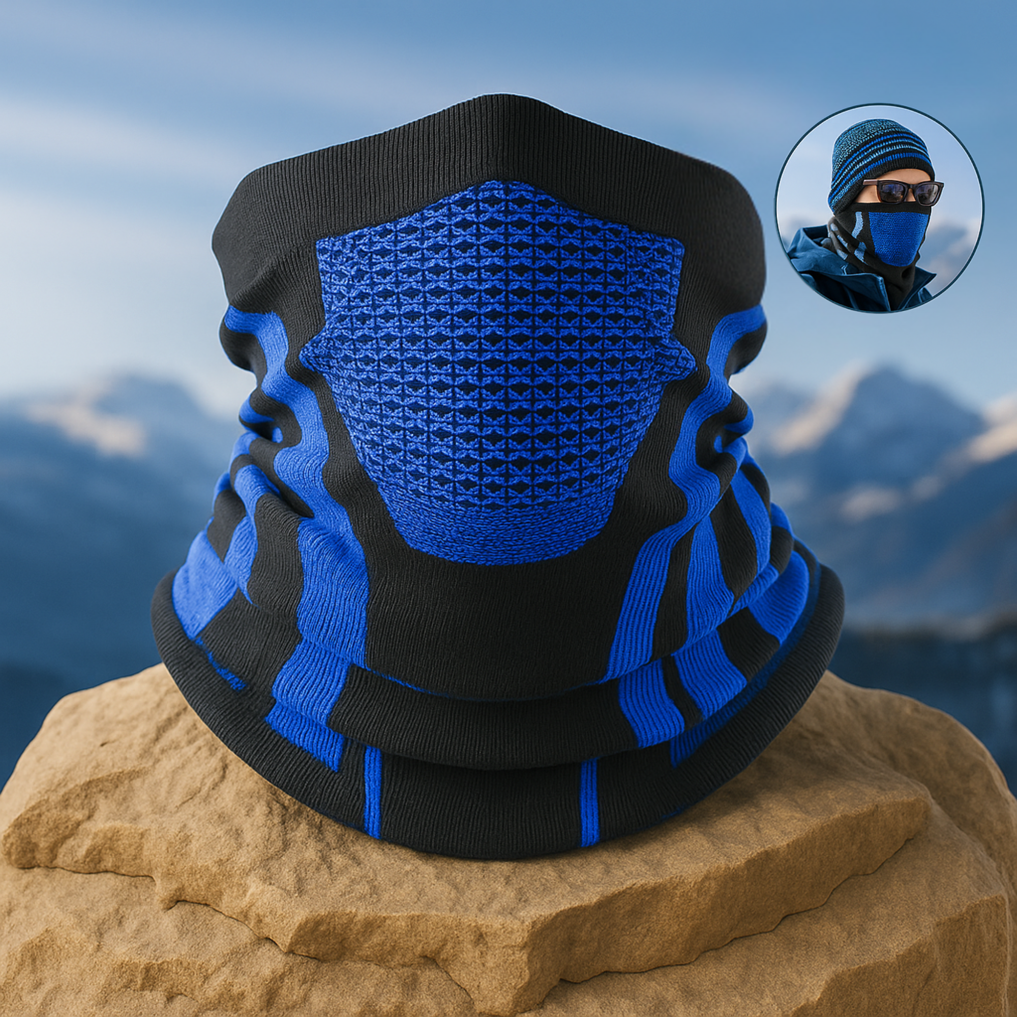 AlpinGuard – Multifunktionstuch Kälteschutz | atmungsaktiv & dehnbar | Outdoor Sport & Winter Alltag