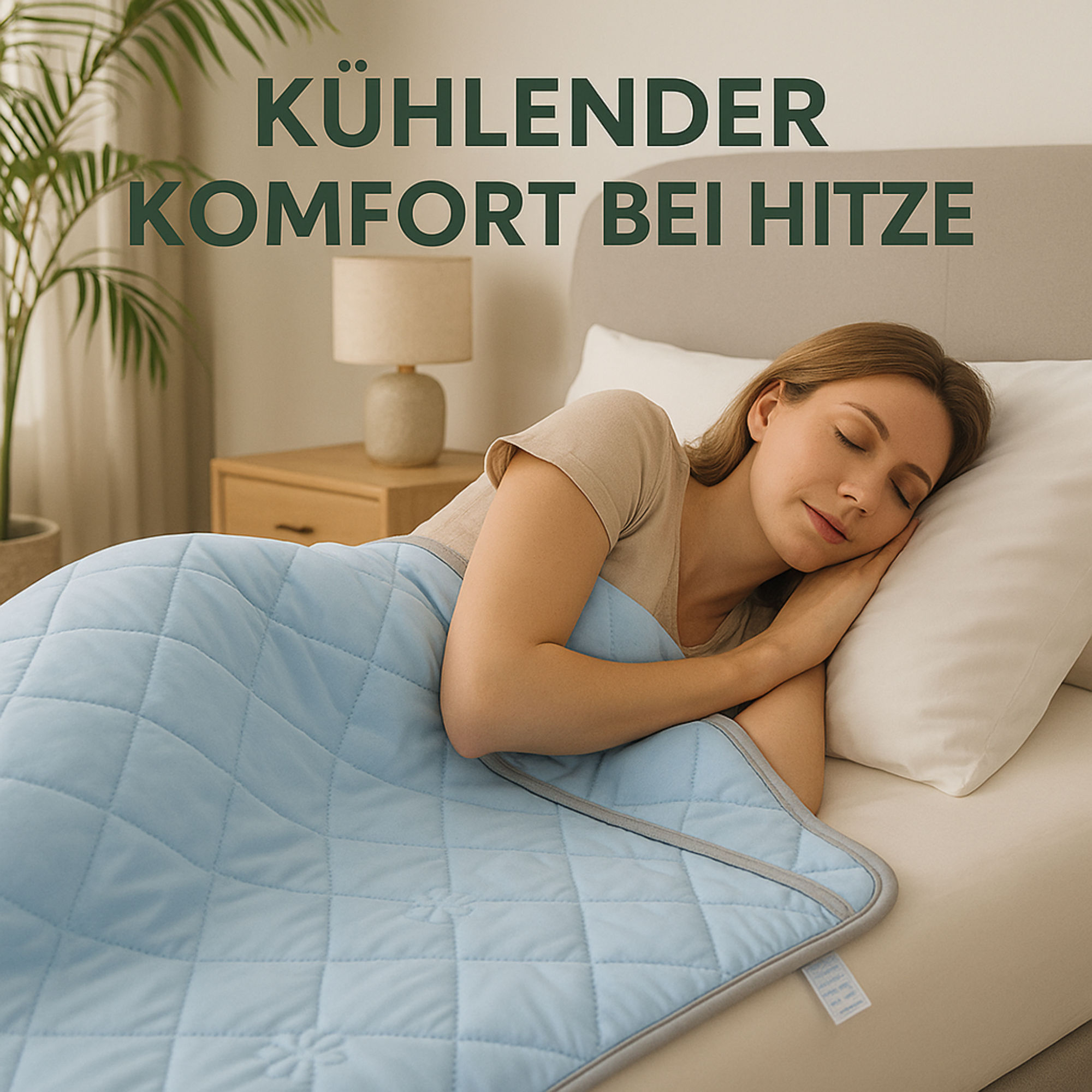 CoolNest – Kühldecke für den Sommer | 100x150 | 5 °C kühler & atmungsaktiv | Gegen Schwitzen beim Schlafen