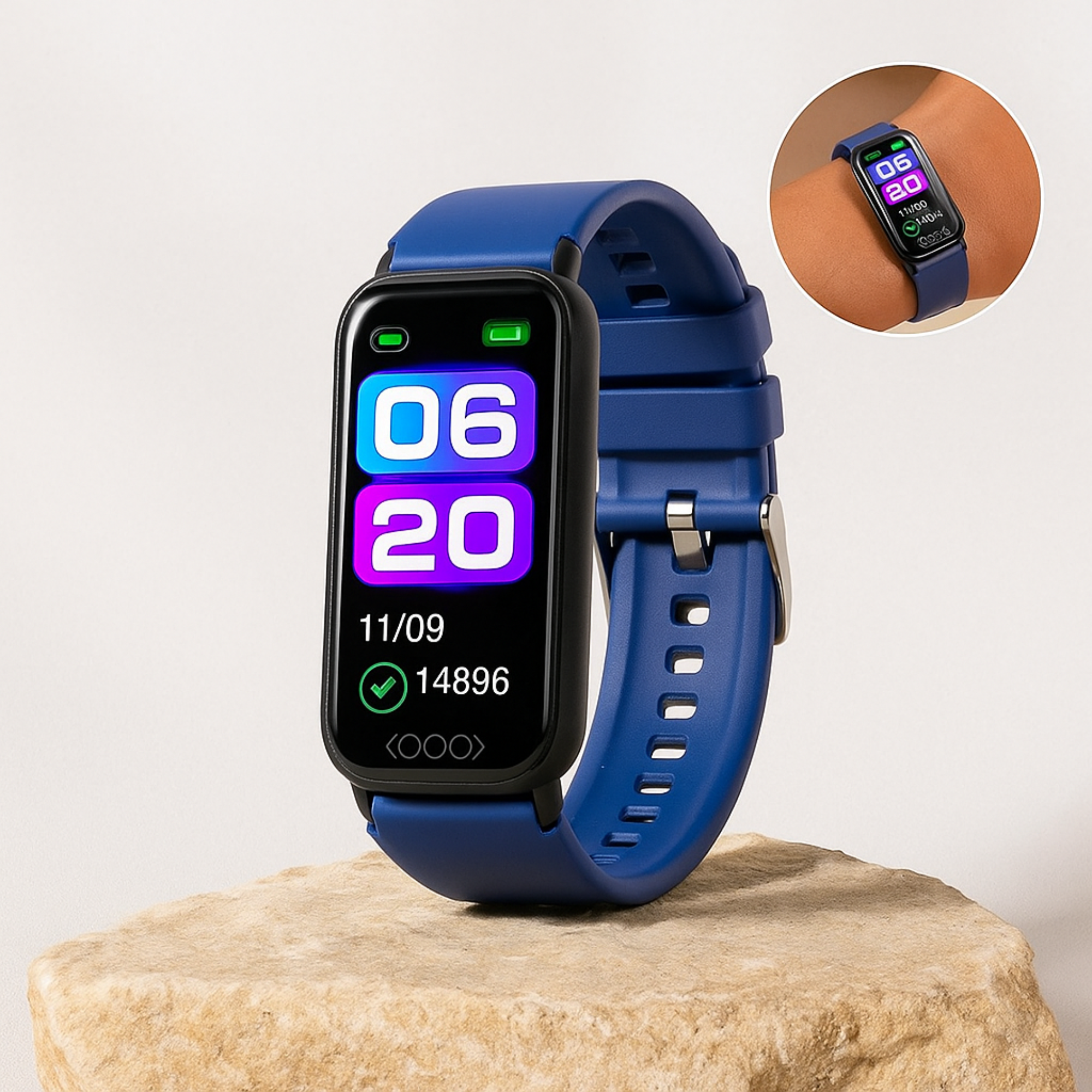 GlucoTrack – Smartwatch zur Glukose- & Blutdruckmessung | Gesundheitsuhr mit Herzfrequenz & IP68 wasserdicht | Ideal für Alltag & Senioren