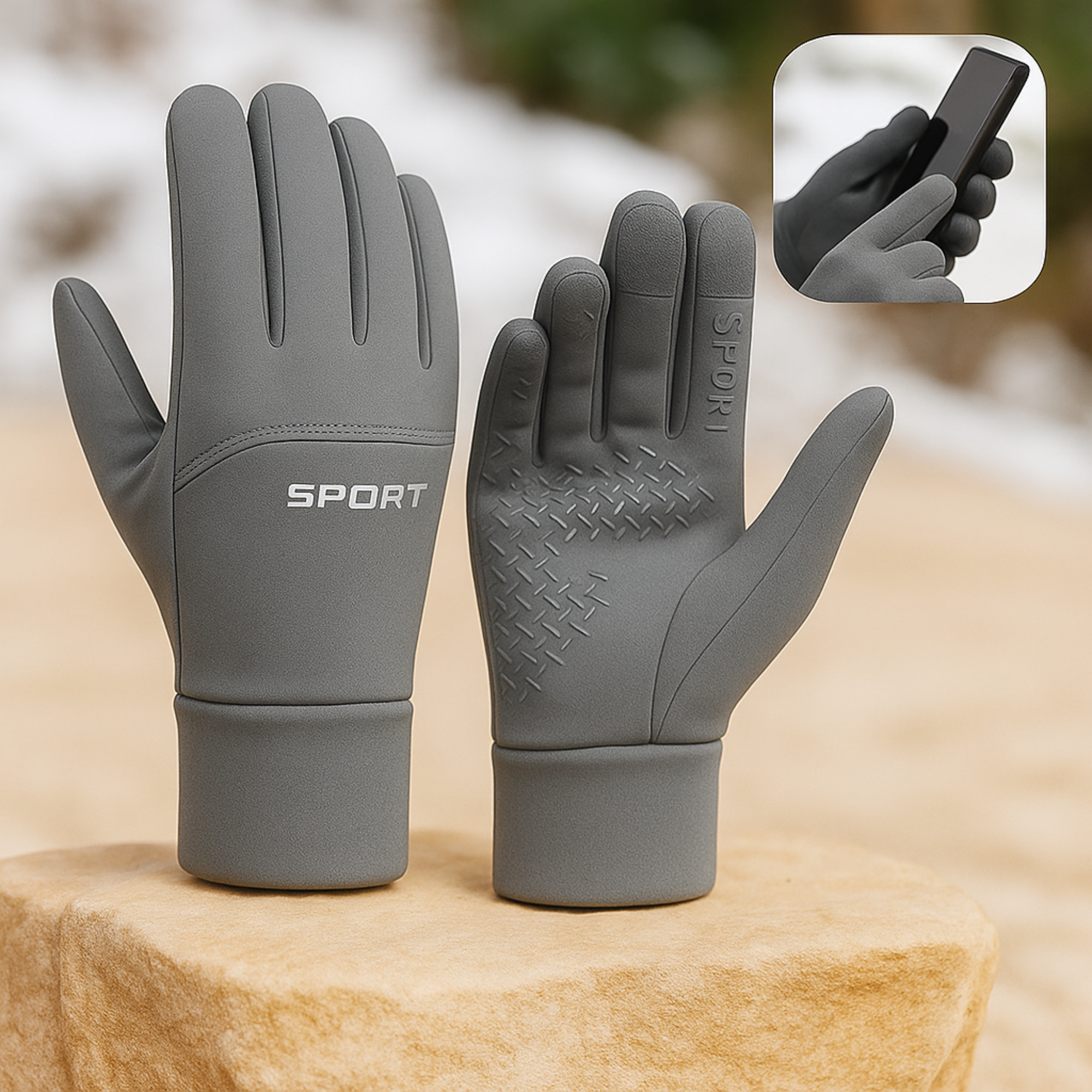 NordGlove – Thermo-Handschuhe Herren & Damen | Touchscreen & Wasserdicht | Wärmen 5X Besser für Winter & Alltag