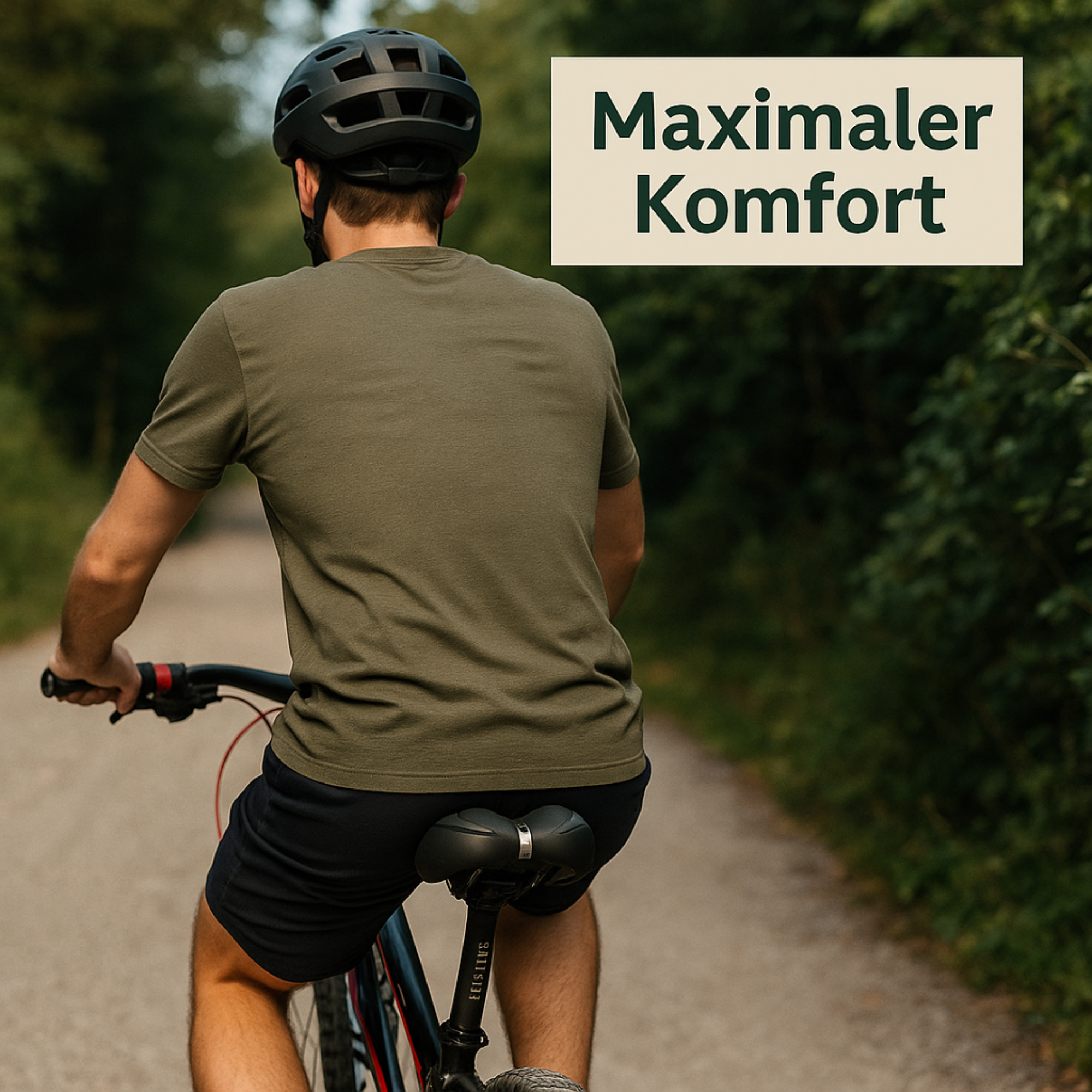 SattelForm – Ergonomischer Fahrradsattel Herren & Damen | Schmerzfrei & stoßdämpfend | Für MTB, Rennrad & Heimtrainer