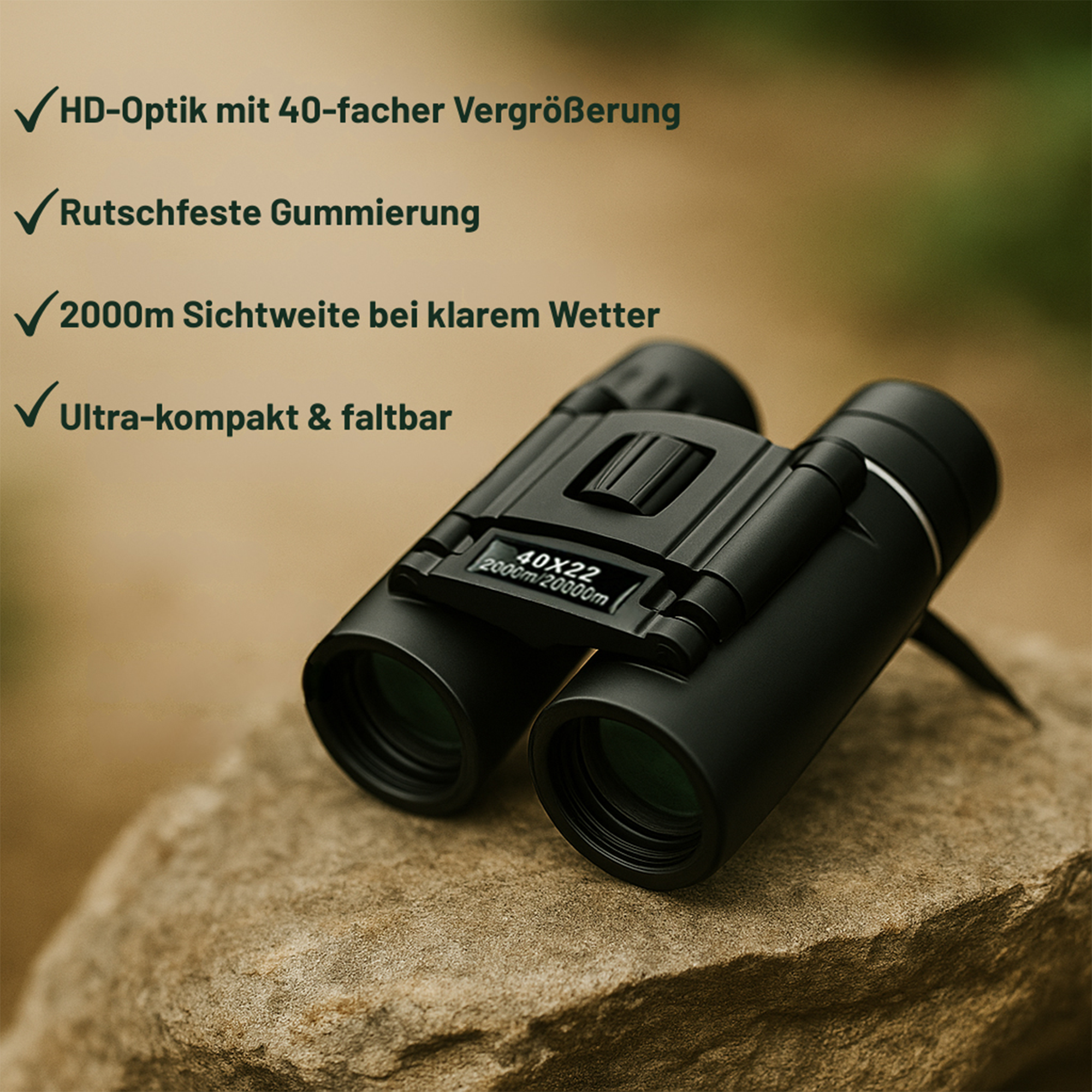 Falkenglas – Fernglas Vogelbeobachtung | HD-Optik Rutschfestes Design | Wasserdicht & Leicht für Outdoor-Abenteuer