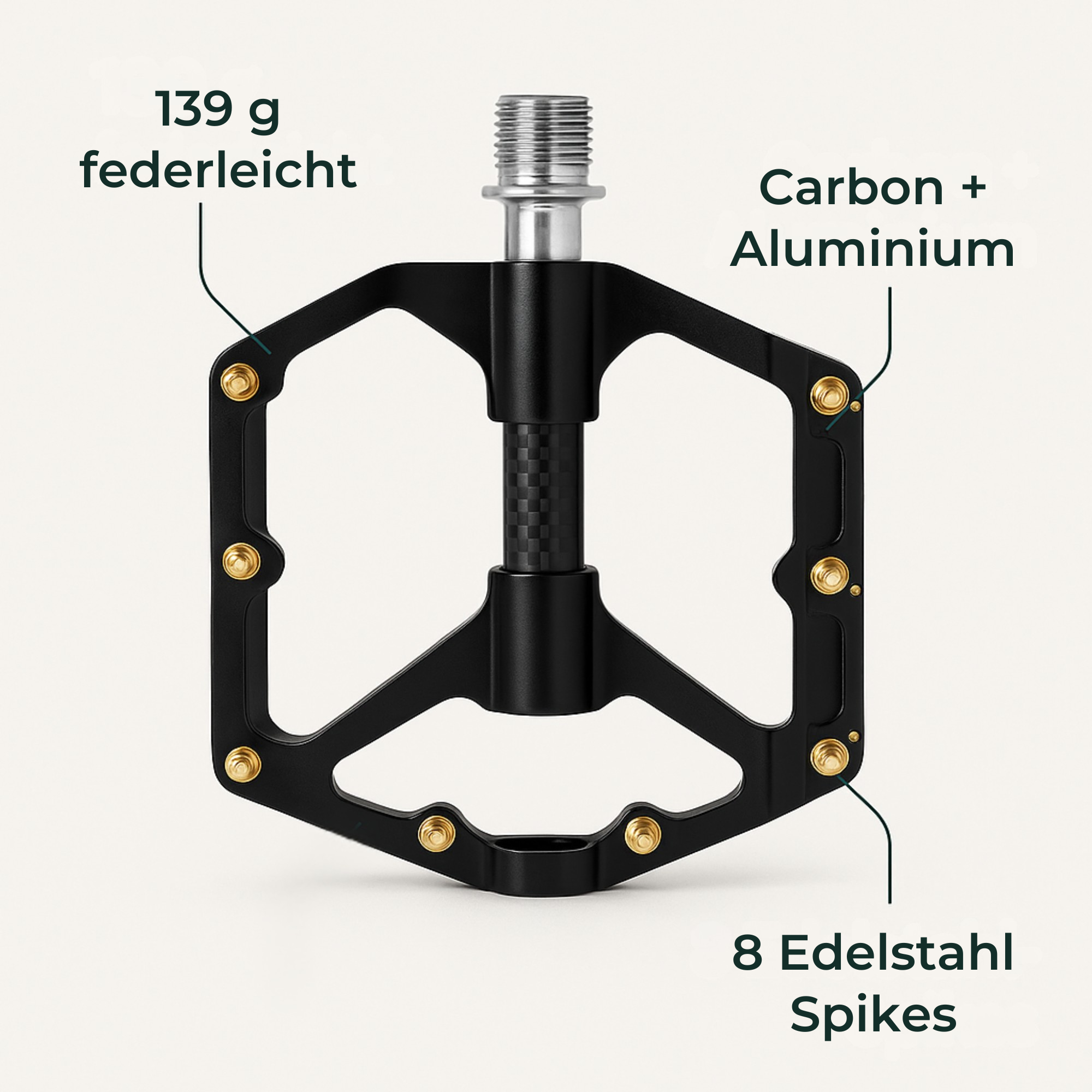 PedalGrip – Anti-Rutsch Fahrradpedale | Grip Oberfläche + Reflektoren | für City & Trekking
