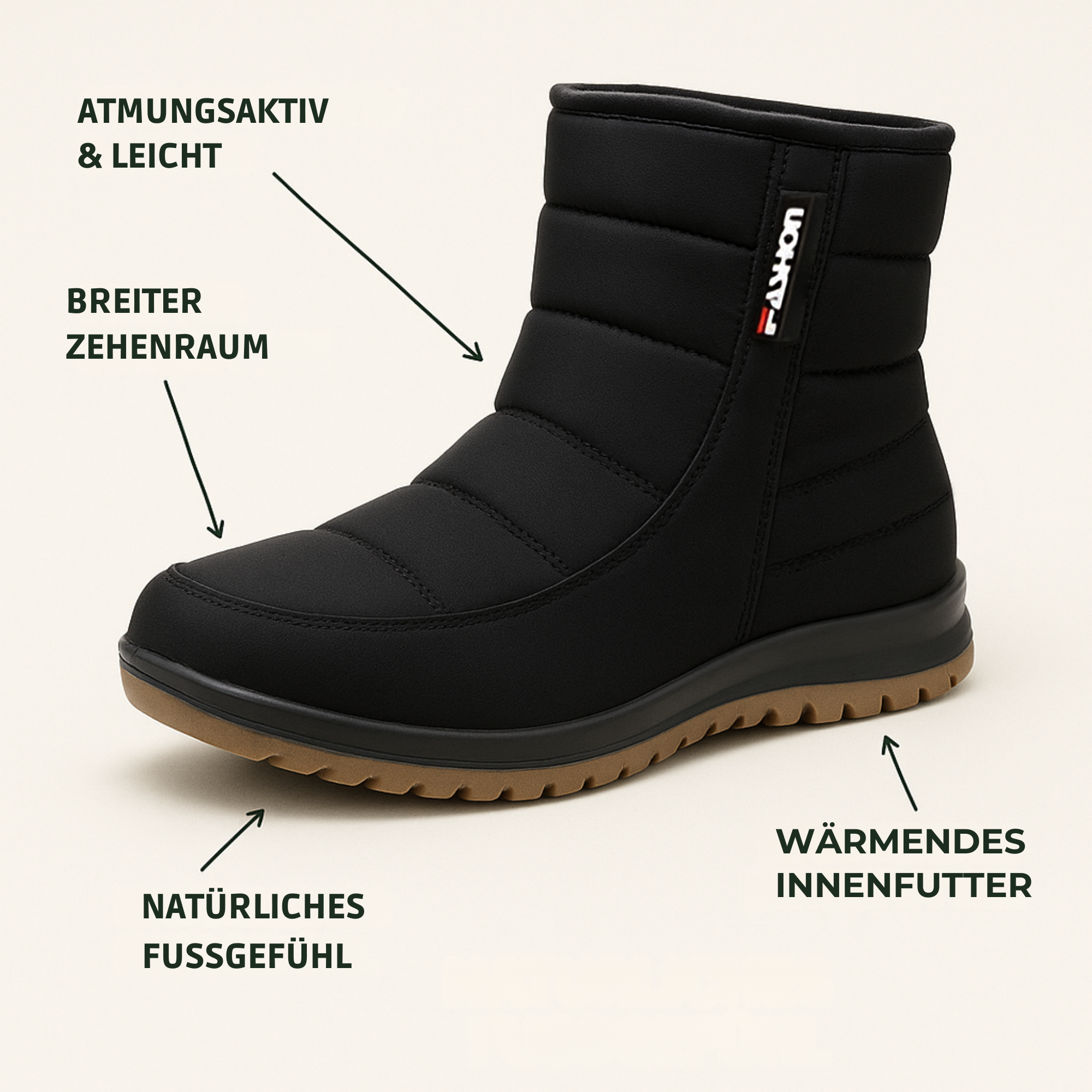 OrthoWarm – Orthopädische Winterschuhe | Schmerzlindernd isoliert – rutschfest & atmungsaktiv | Für Alltag, Arthrose & empfindliche Füße