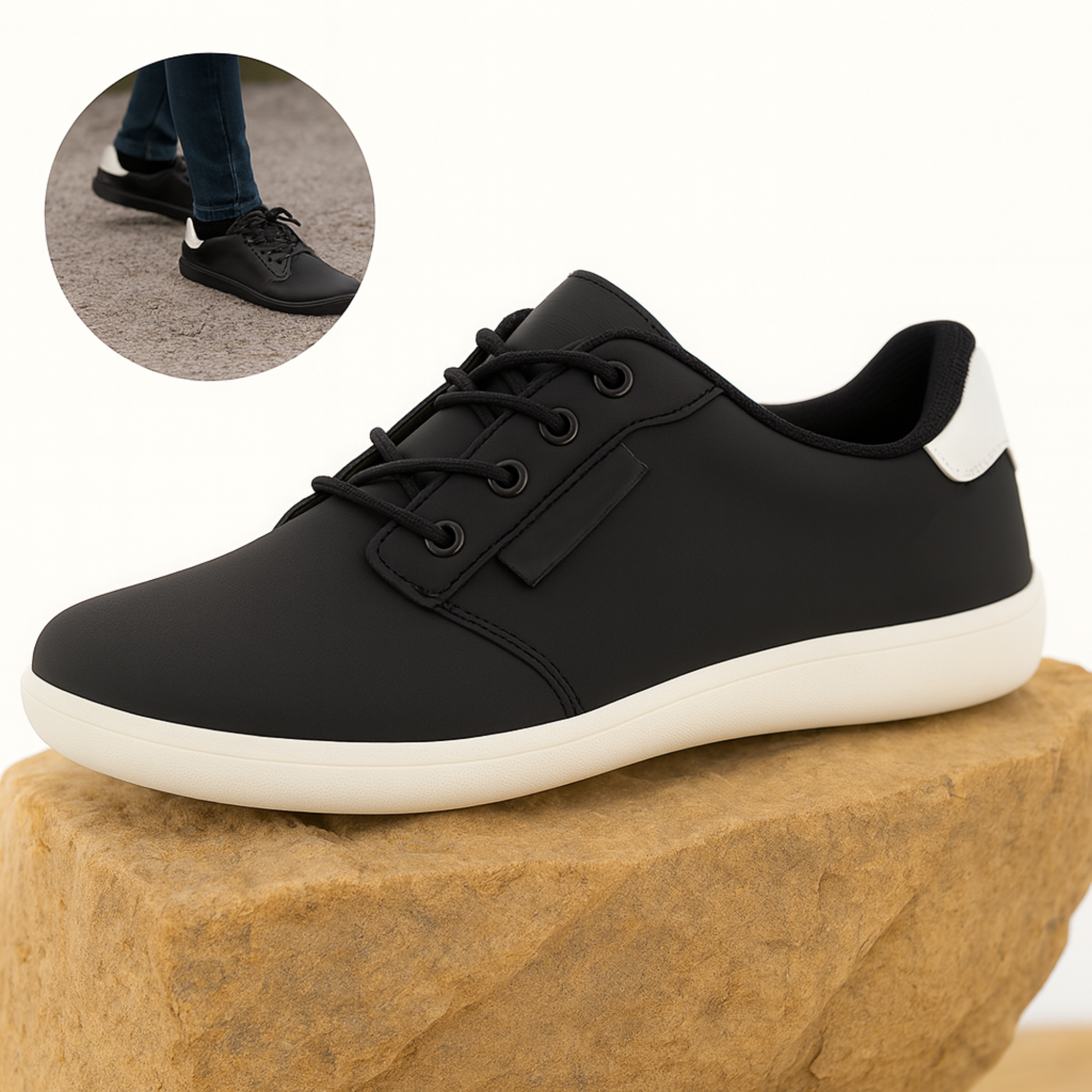 OrthoSneak – Orthopädische Barfuß Sneaker | Breite Zehenbox & flexible Sohle | Komfort für Damen & Herren