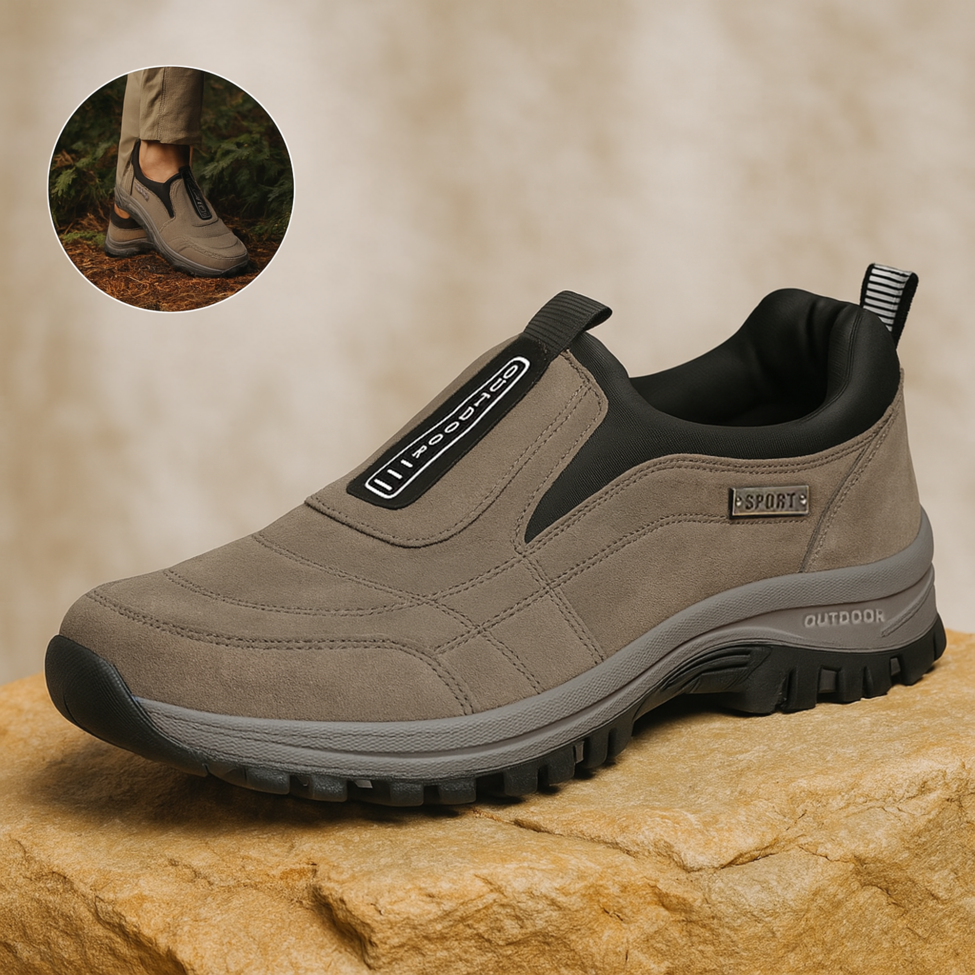 OrthoGo – Schmerzlinderung Komfortschuh | stoßdämpfend atmungsaktiv rutschfest | Alltag & Fußprobleme Damen Herren