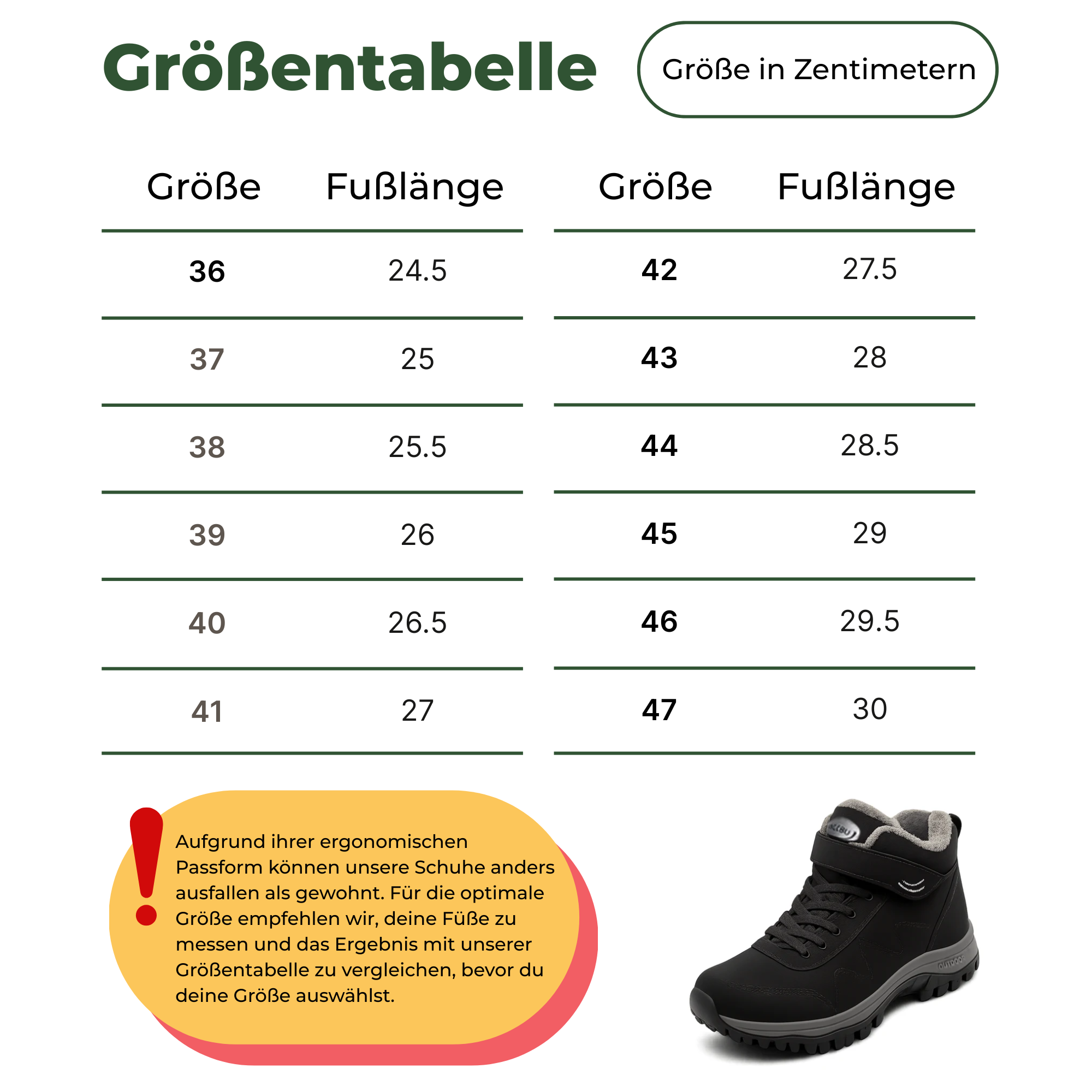 Ortholina – Orthopädischer Winterstiefel Damen & Herren | Rutschfest Gefüttert Klettverschluss | Alltag & Outdoor Komfort