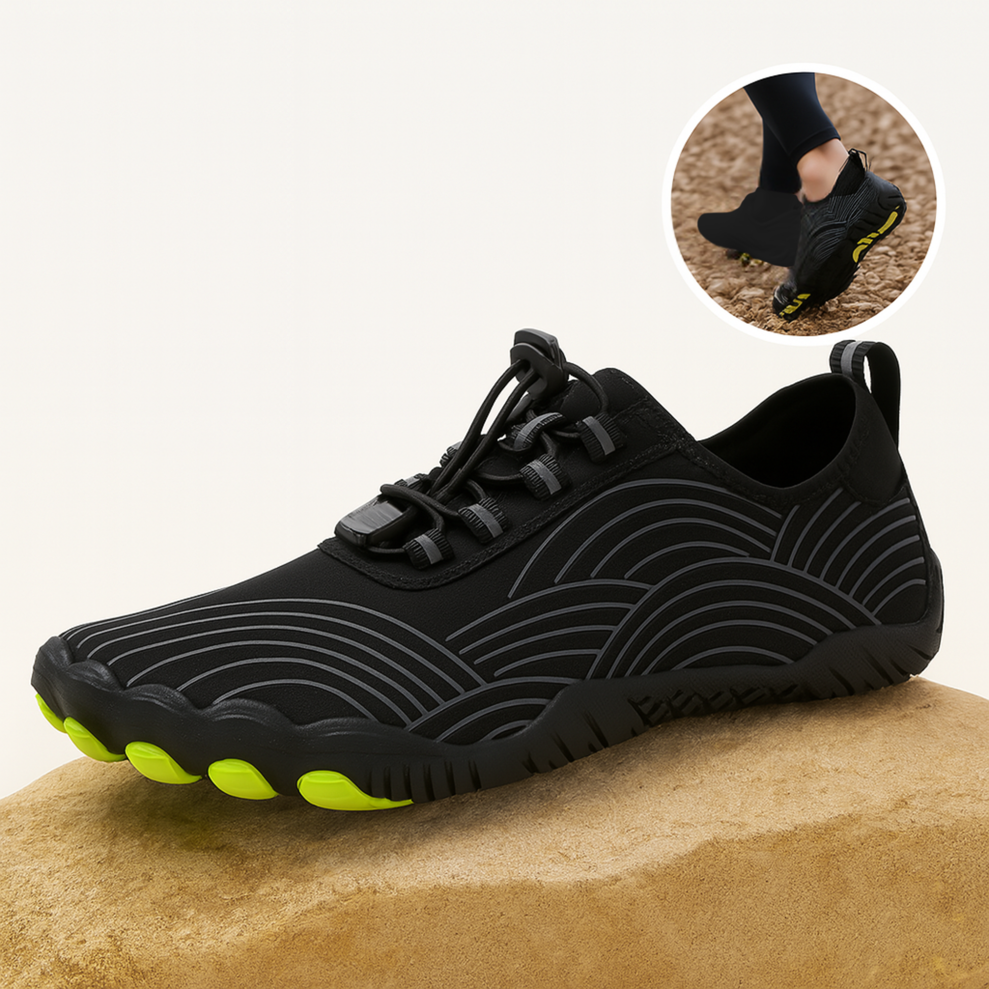 StepSole – Barfußschuhe Schmerzfrei Gehen | breite Zehenbox rutschfest | Alltag & Fußgesundheit