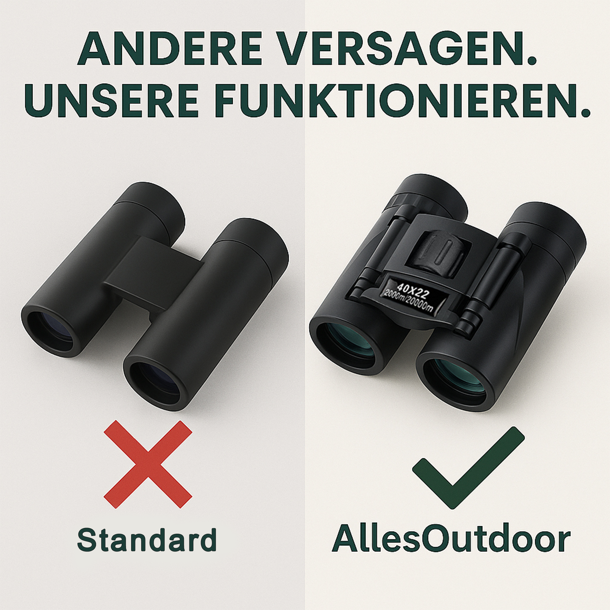Falkenglas – Fernglas Vogelbeobachtung | HD-Optik Rutschfestes Design | Wasserdicht & Leicht für Outdoor-Abenteuer