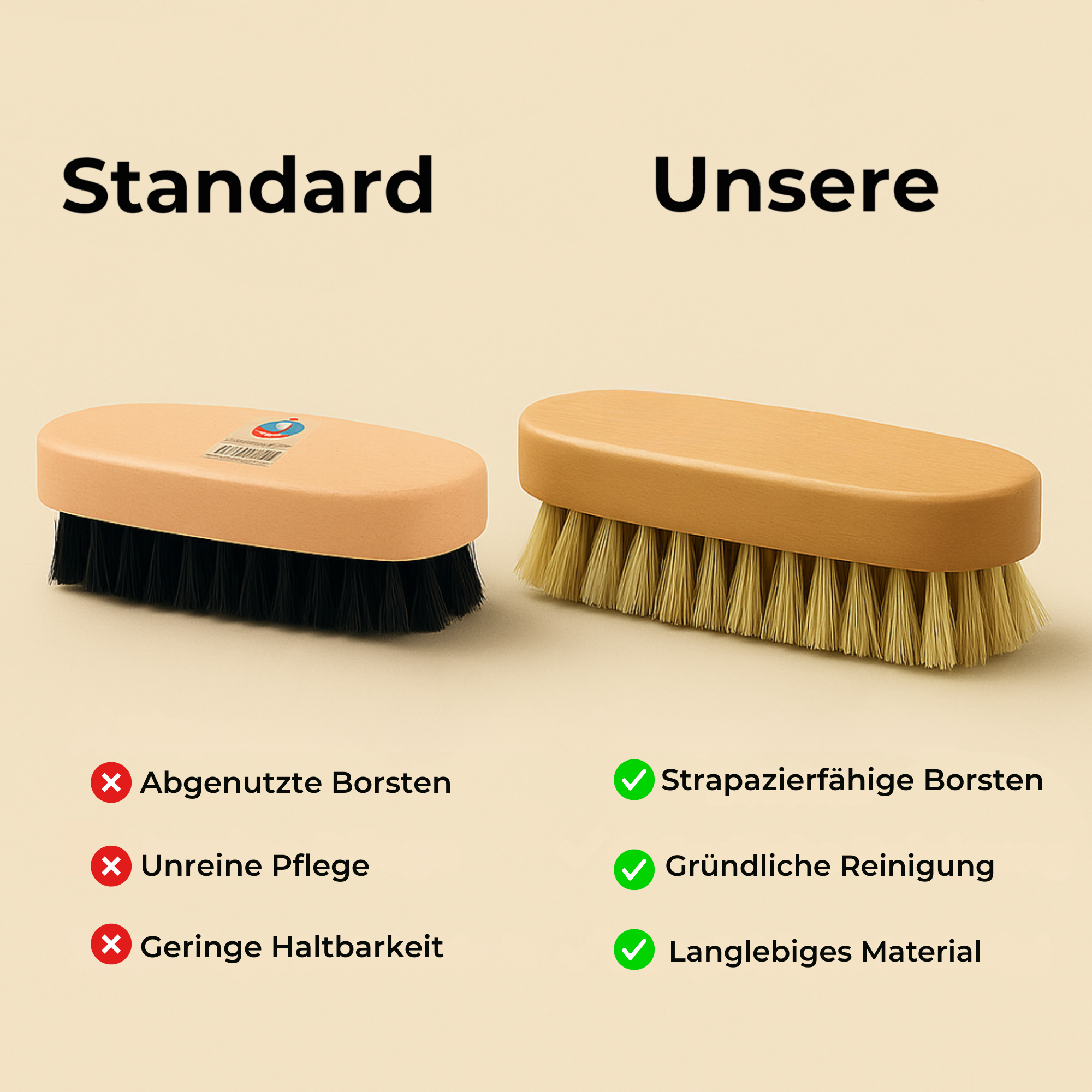 ShoeCare – Schuhbürste Barfußschuhe | Naturborsten Holz schonende Pflege | Reinigung für gesunde, langlebige Barfußschuhe