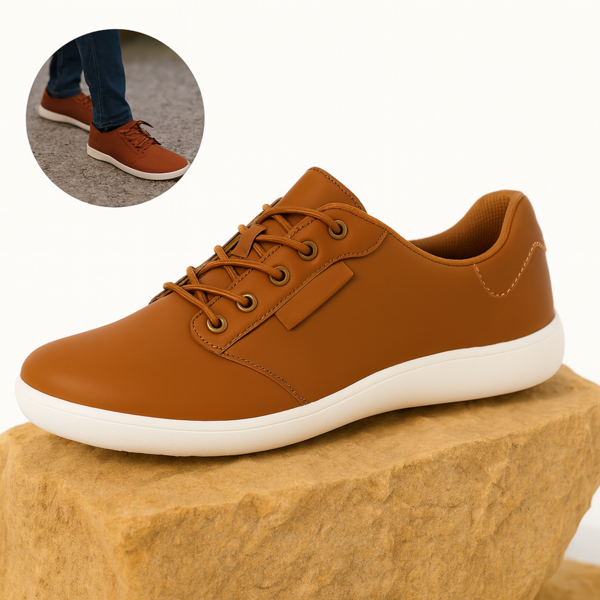 OrthoSneak – Orthopädische Barfuß Sneaker | Breite Zehenbox & flexible Sohle | Komfort für Damen & Herren