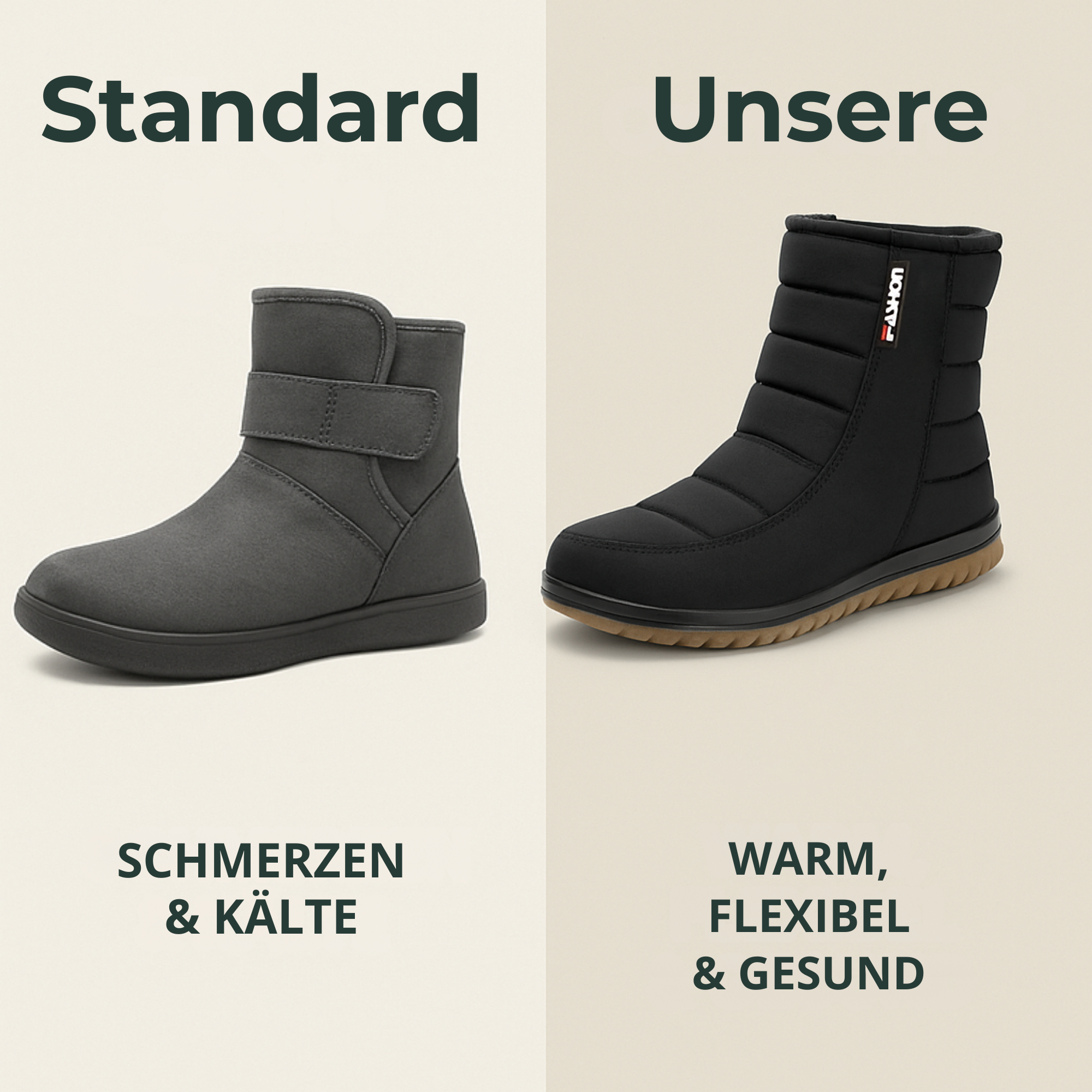 OrthoWarm – Orthopädische Winterschuhe | Schmerzlindernd isoliert – rutschfest & atmungsaktiv | Für Alltag, Arthrose & empfindliche Füße