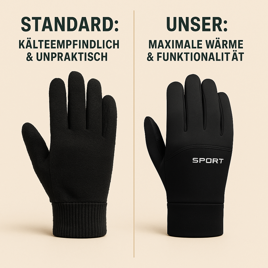 NordGlove – Thermo-Handschuhe Herren & Damen | Touchscreen & Wasserdicht | Wärmen 5X Besser für Winter & Alltag