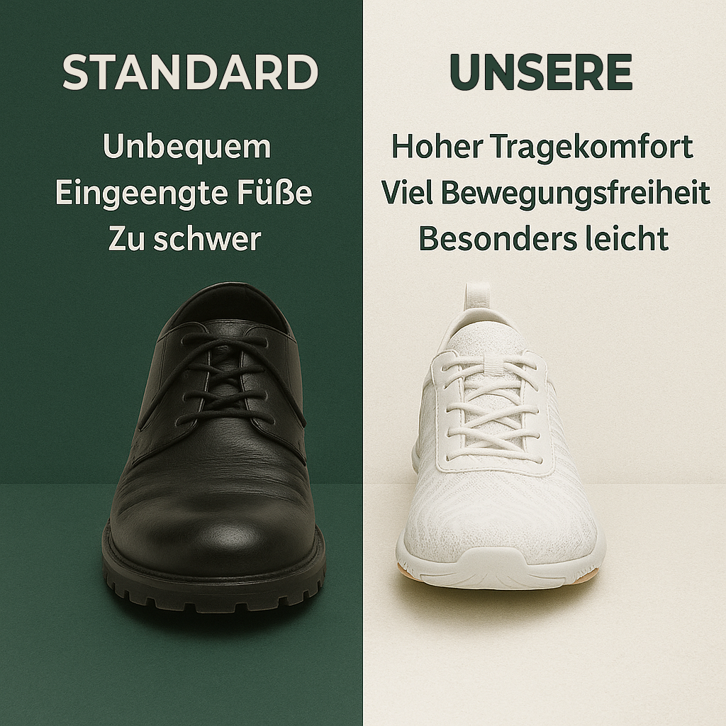 OrthoFlex – Orthopädische Barfußschuhe | Rutschfest & Atmungsaktiv mit Dämpfung | Ideal bei Fersensporn & Plantarfasziitis