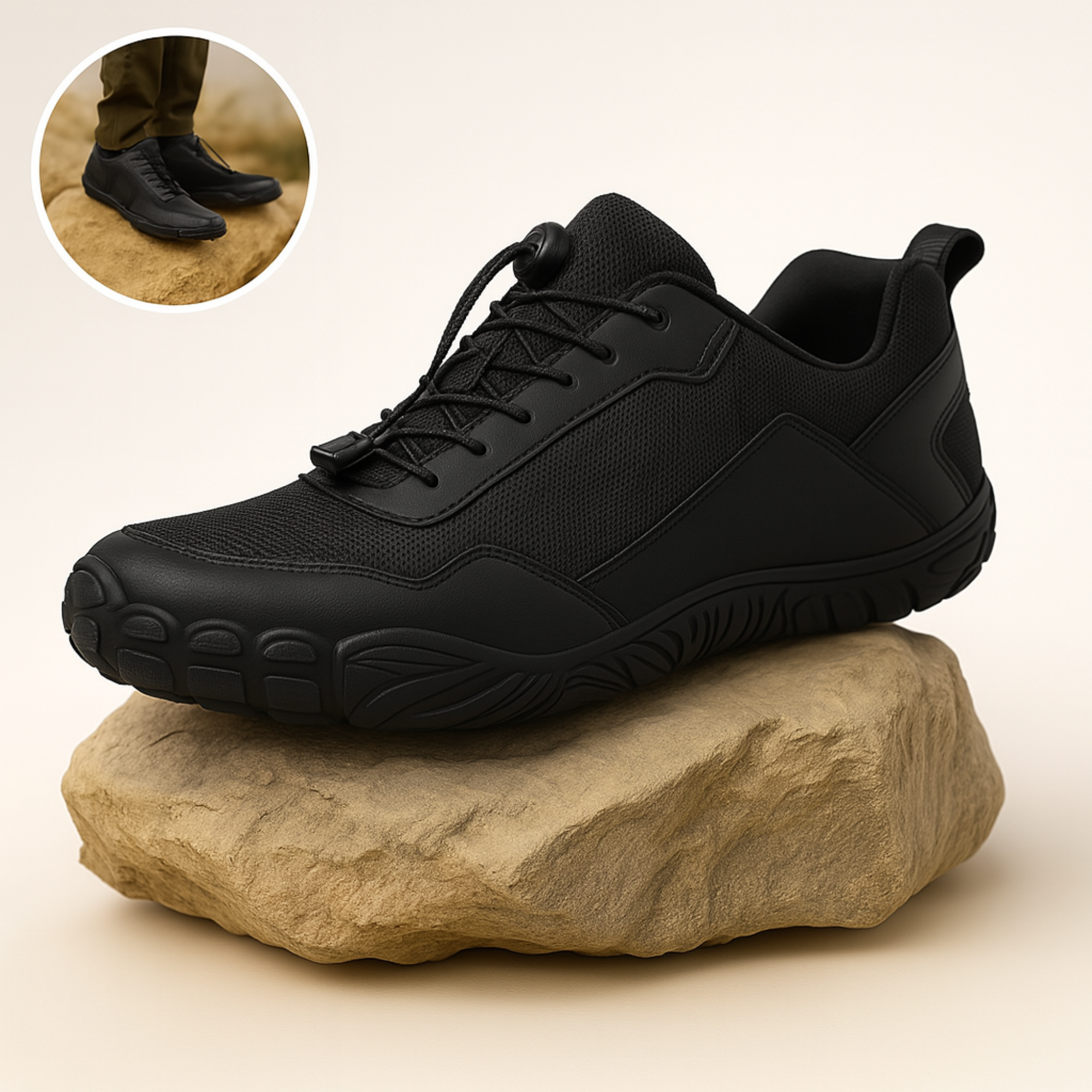 OrthoCare – Barfußschuh | orthopädisch schmerzlindernd wasserdicht rutschfest | breiter Zehenraum für Alltag & Gesundheit