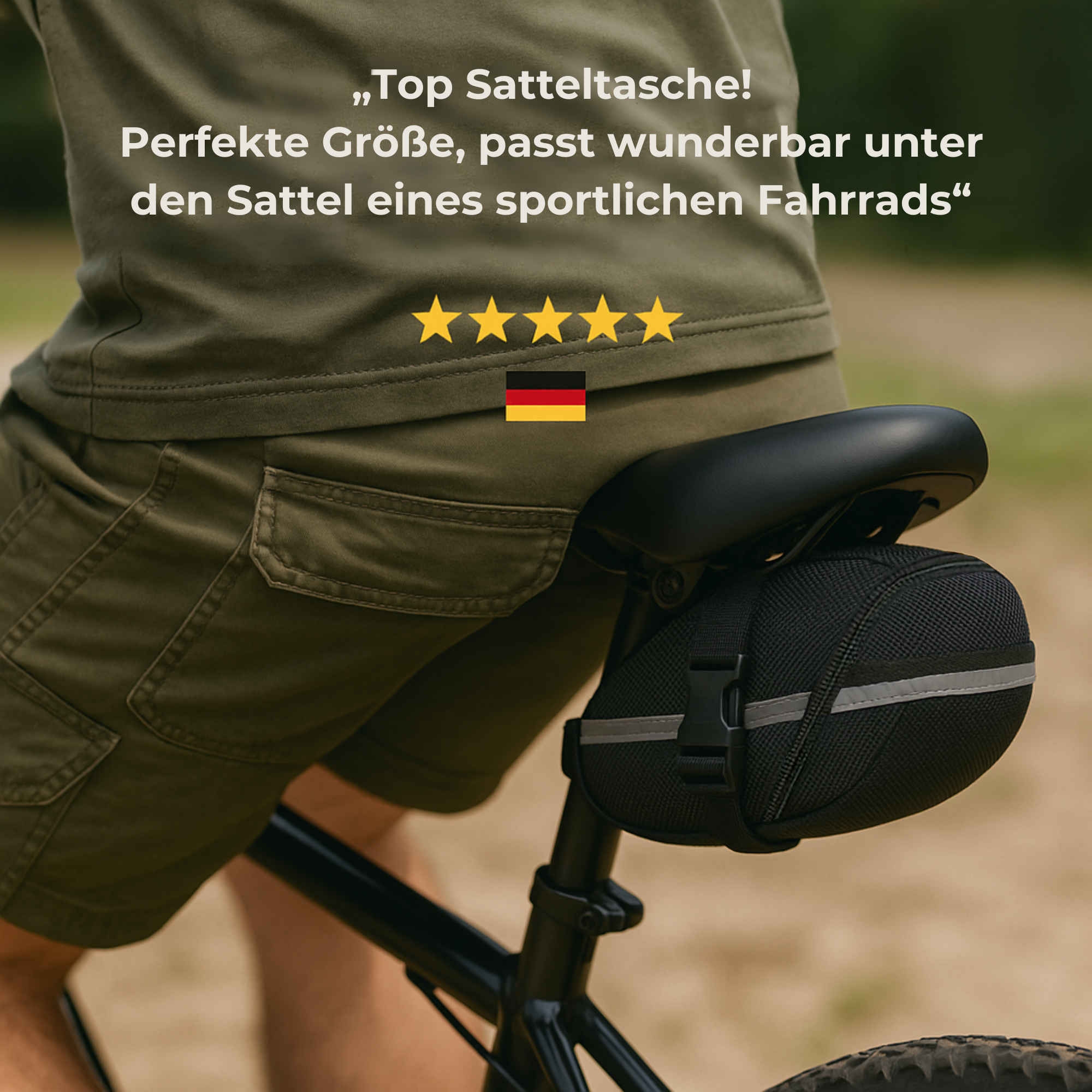 TrailMate – wasserdichte Satteltasche | robust PVC Material reflektierend | Fahrrad Werkzeug‑ & Pannentasche