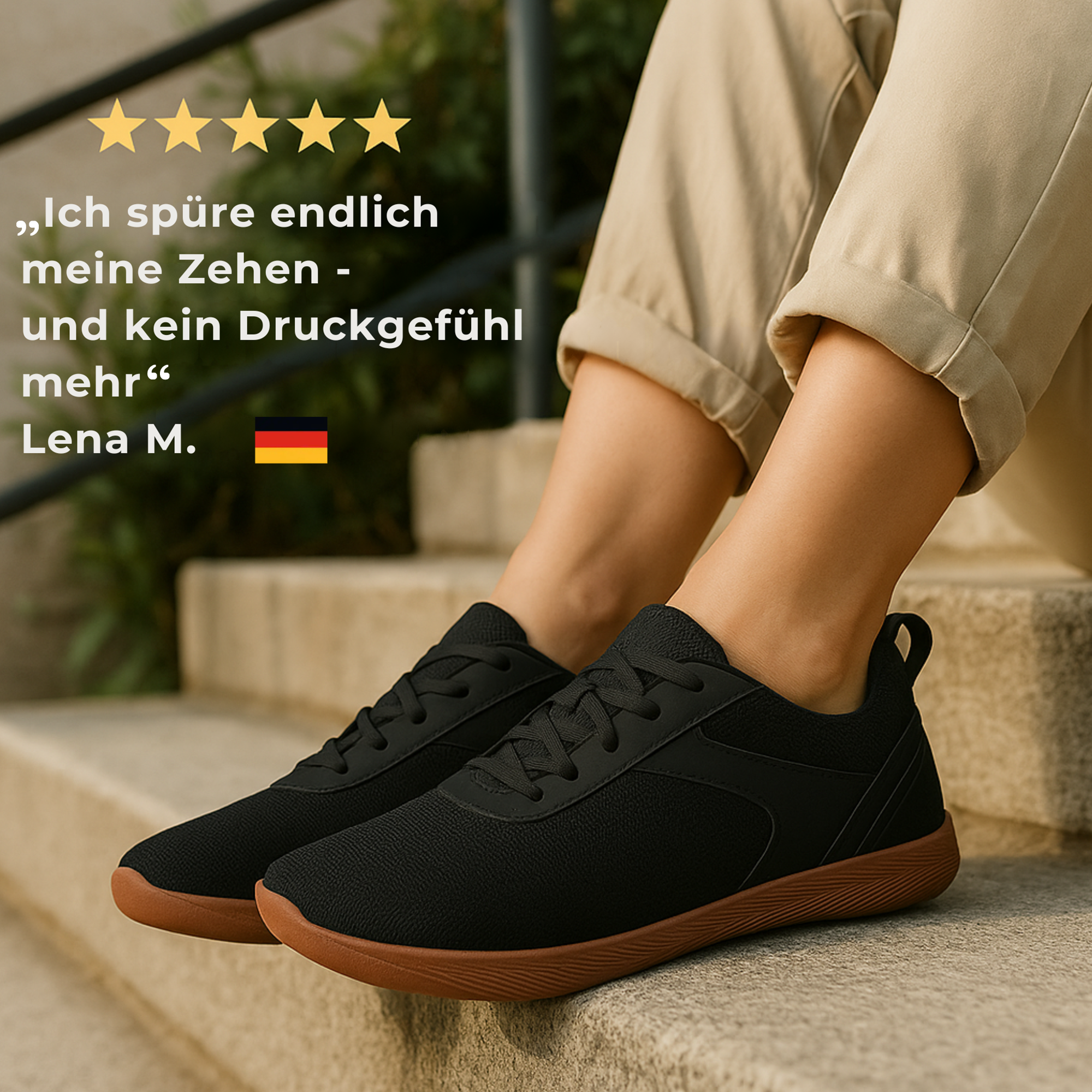 SneakFlex – Barfußschuhe Sneaker | Hallux‑Valgus Linderung & Fußgesundheit | atmungsaktiv rutschfest | Alltag für Damen & Herren