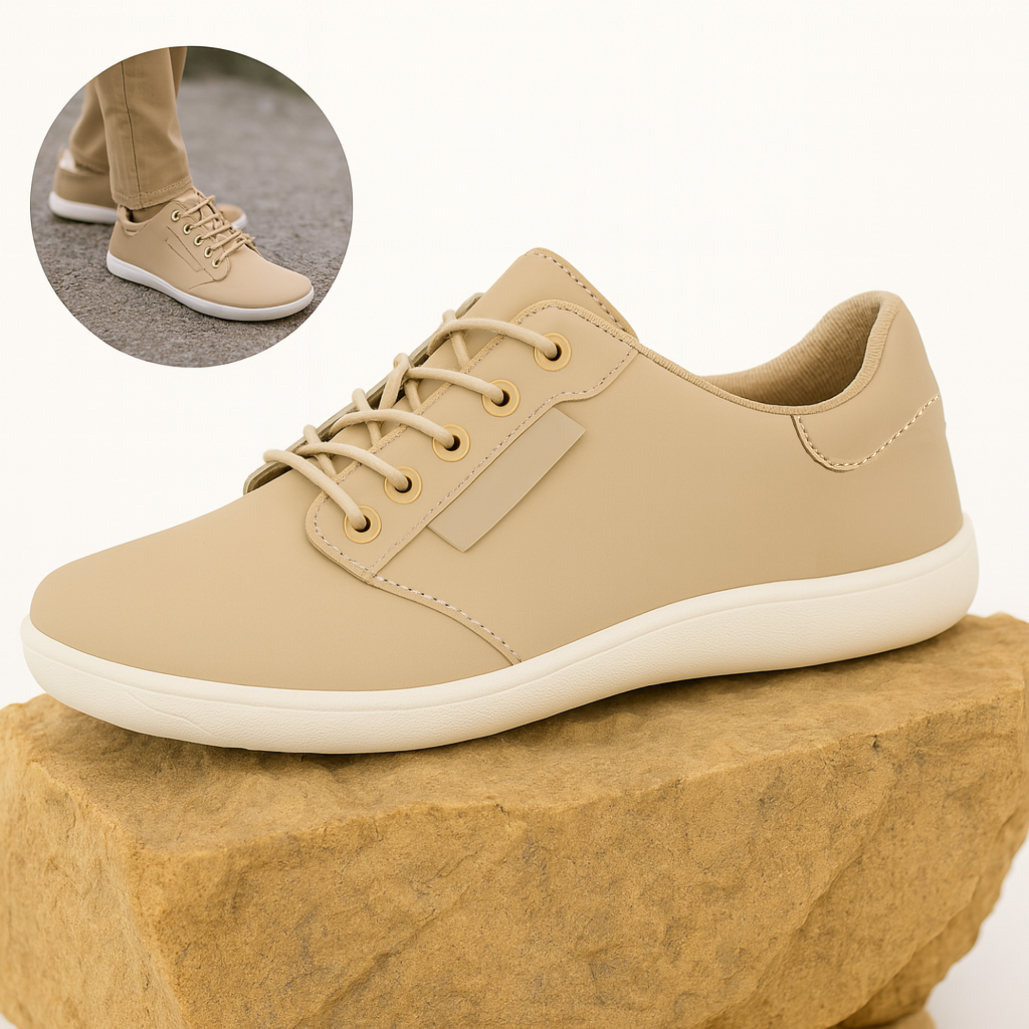 OrthoSneak – Orthopädische Barfuß Sneaker | Breite Zehenbox & flexible Sohle | Komfort für Damen & Herren
