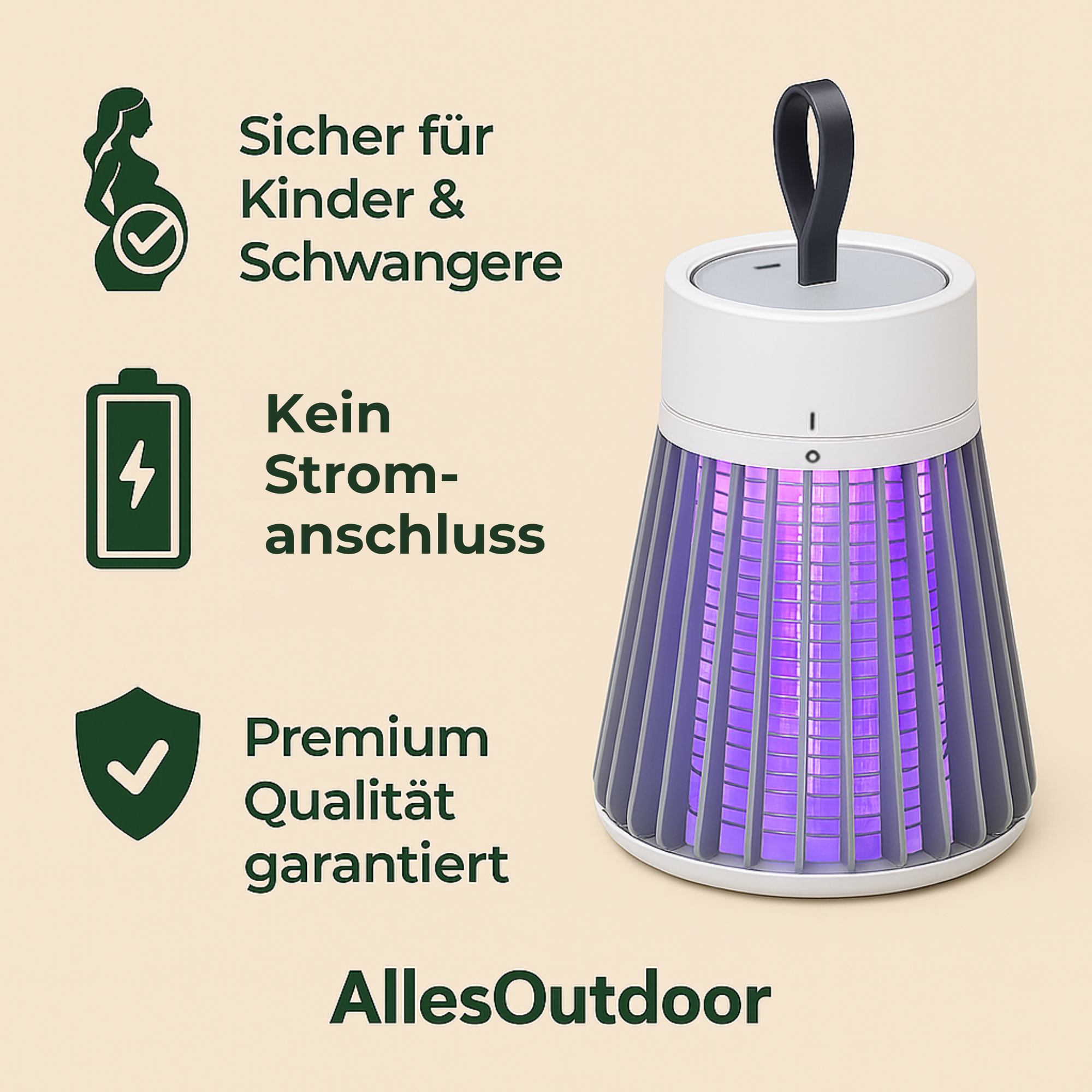 SilentGuard – Mückenvernichter elektrisch | Ultra leise & geruchsfrei LED-Falle | Sicher für Schlafzimmer & Kinder