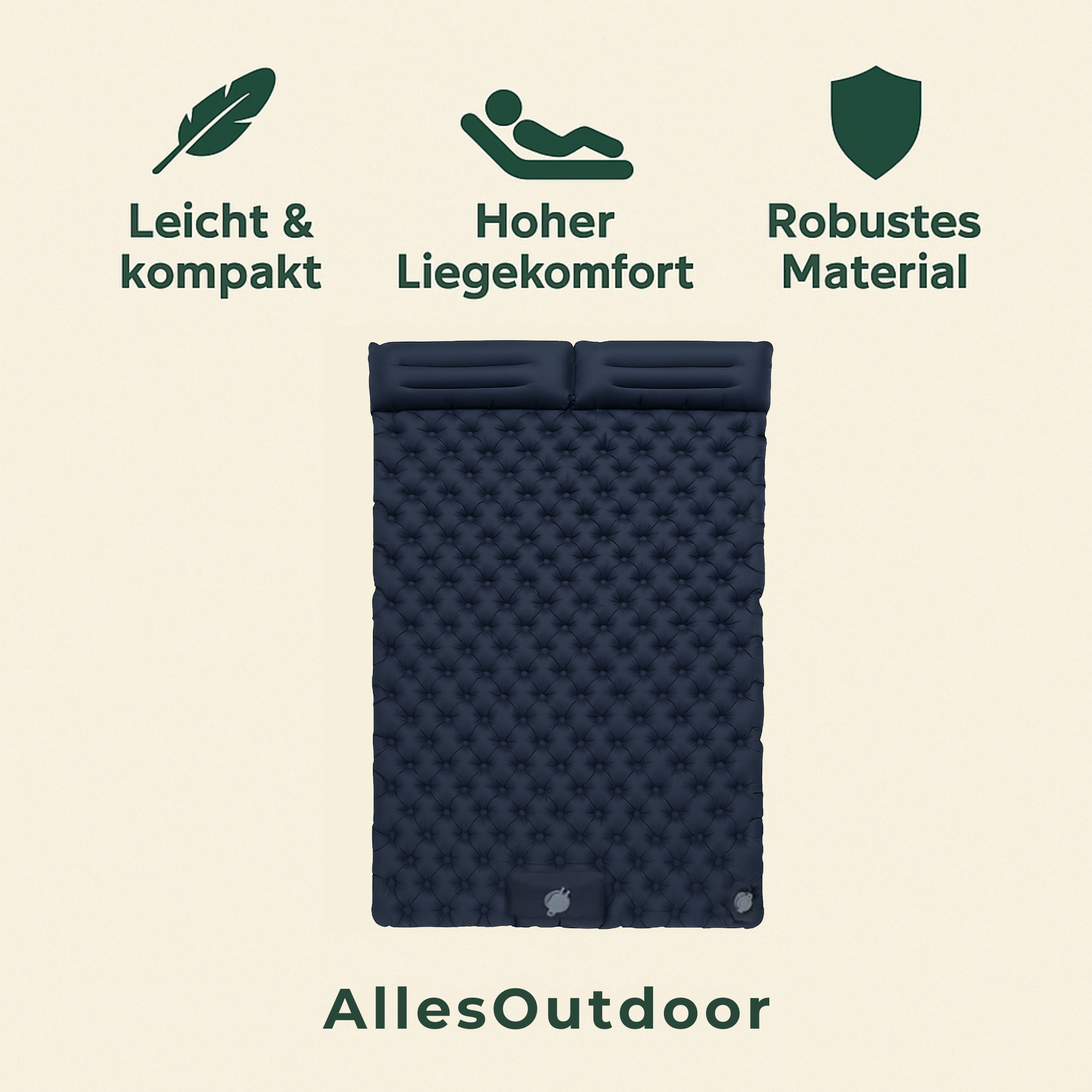 ComfoBed – Camping Luftmatratze | schnell aufblasbar & isolierend | ultraleicht & kompakt – Outdoor & Trekking